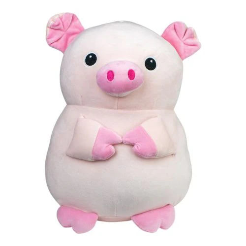 Kobioto 12 inch Supersoft Piggy Plush - Charming Bowtie - Image 4