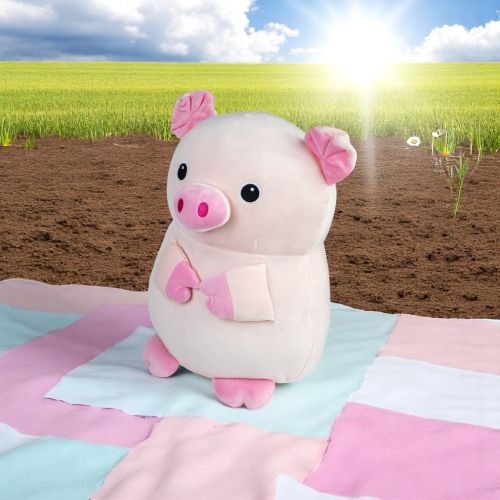Kobioto 12 inch Supersoft Piggy Plush - Charming Bowtie - Image 7