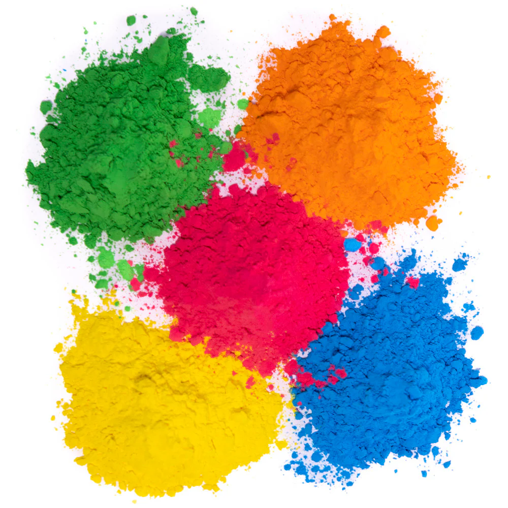 Kulture Khazana Natural Holi Color Powder - 5 Pack, 1lb Each, Washable - Image 2