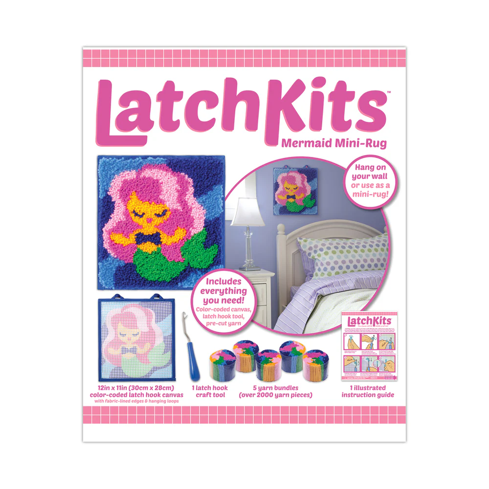 LatchKits Ocean Fantasy Mermaid Mini-Rug Crafting Kit - Image 2