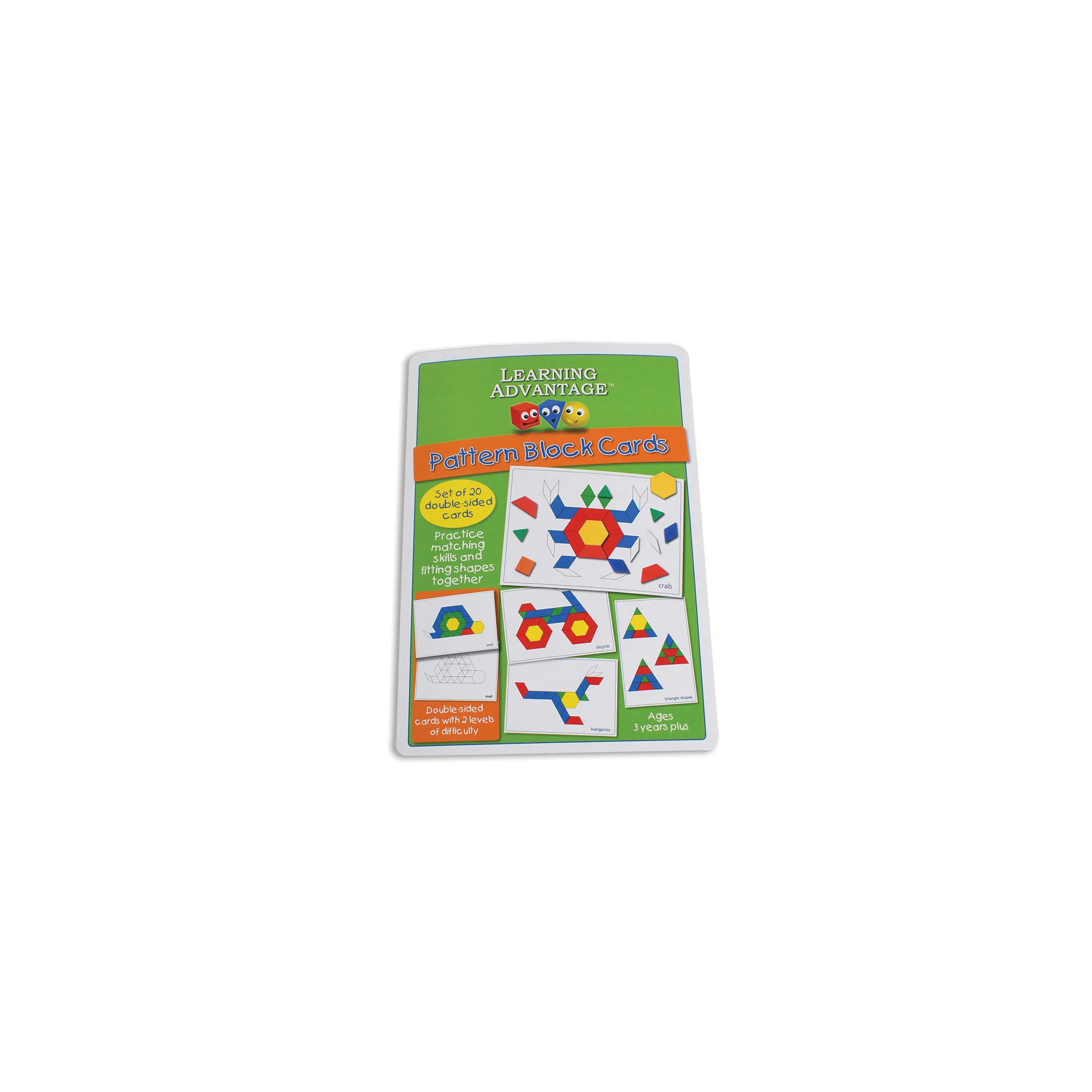 Learning Advantage Geometric Pattern Block Cards - 20 Double-Sided Activity Cards - Image 4