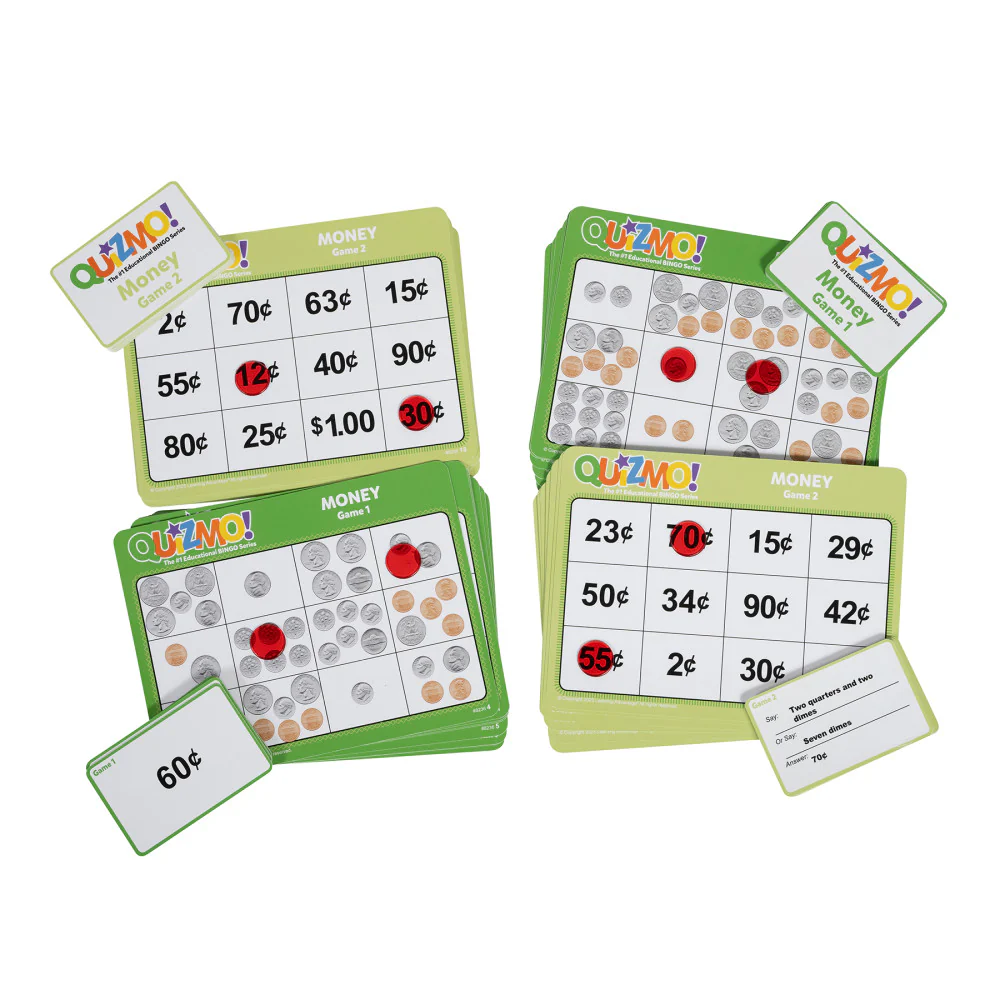 Learning Advantage QUIZMO Money Interactive Bingo-Style Money Game - Image 3