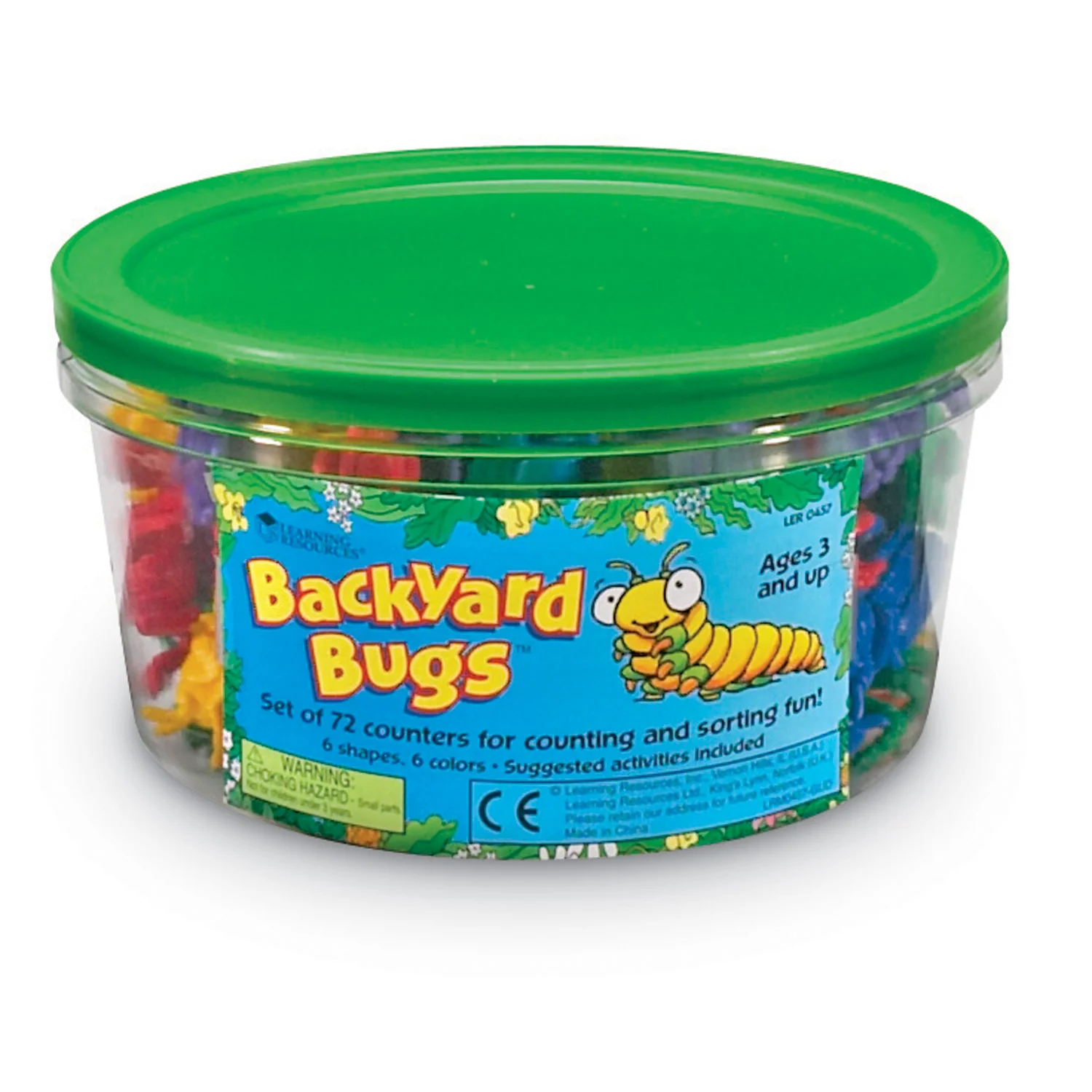 Learning Resources Backyard Bugs Counters - Vibrant Multi-Color - 72 Pack - Image 2