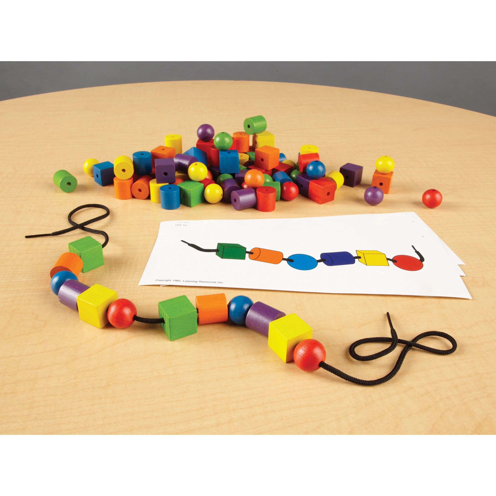 Learning Resources Beads and Pattern Cards Set - Educational Counting and Sorting Activity - Image 2