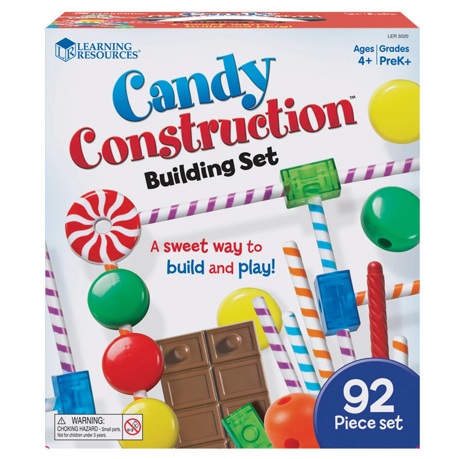 Learning Resources Candy Construction Building Set - 90 Pieces - Image 2