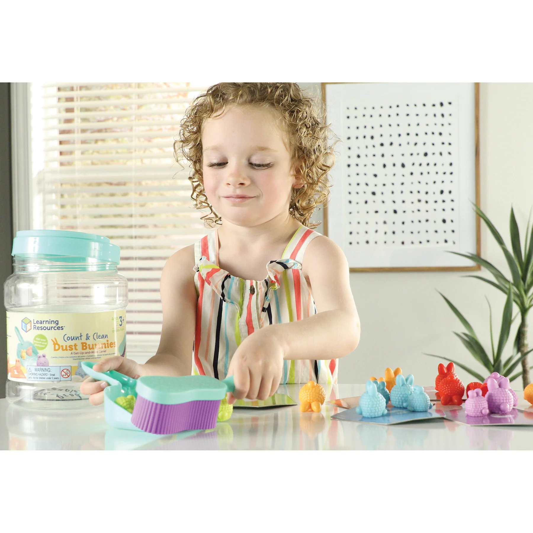 Learning Resources Count & Clean Dust Bunnies - Colorful Gross Motor Game - Image 5