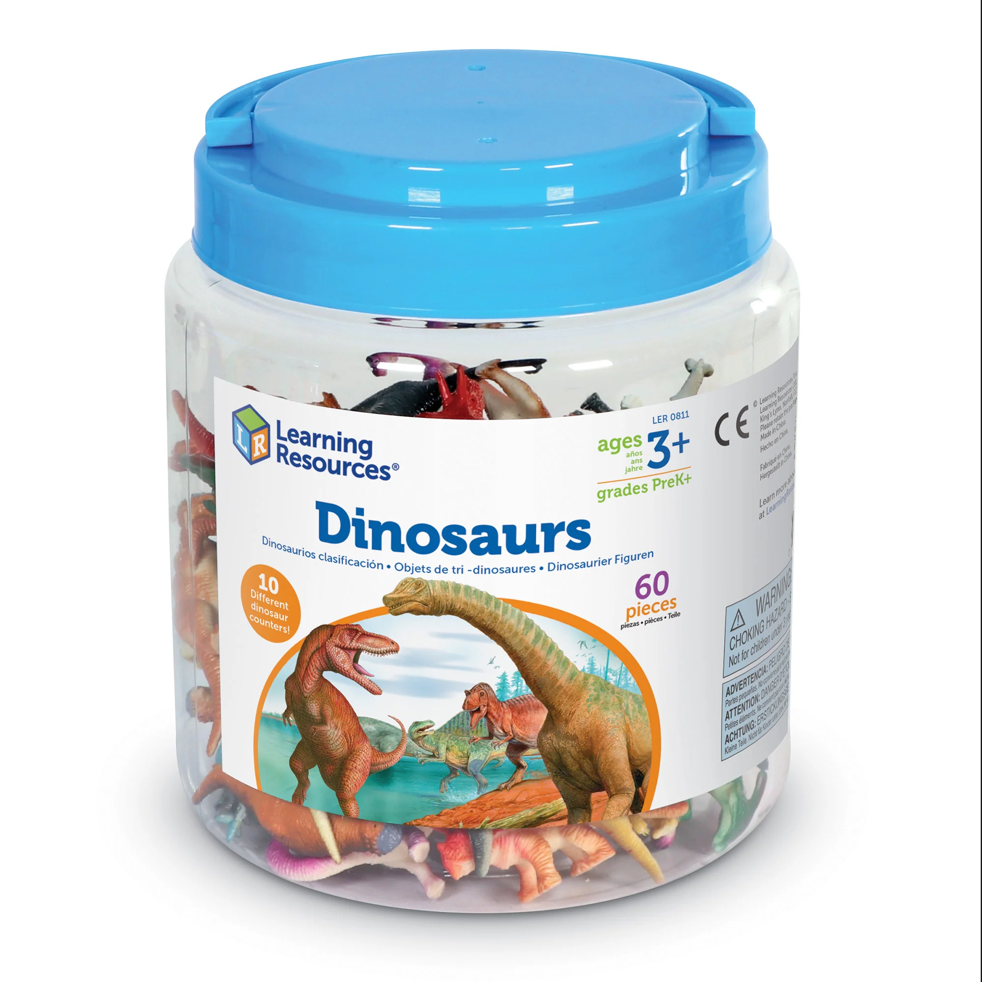 Learning Resources Dinosaur Counters - Prehistoric Math Fun Set of 60 - Image 6