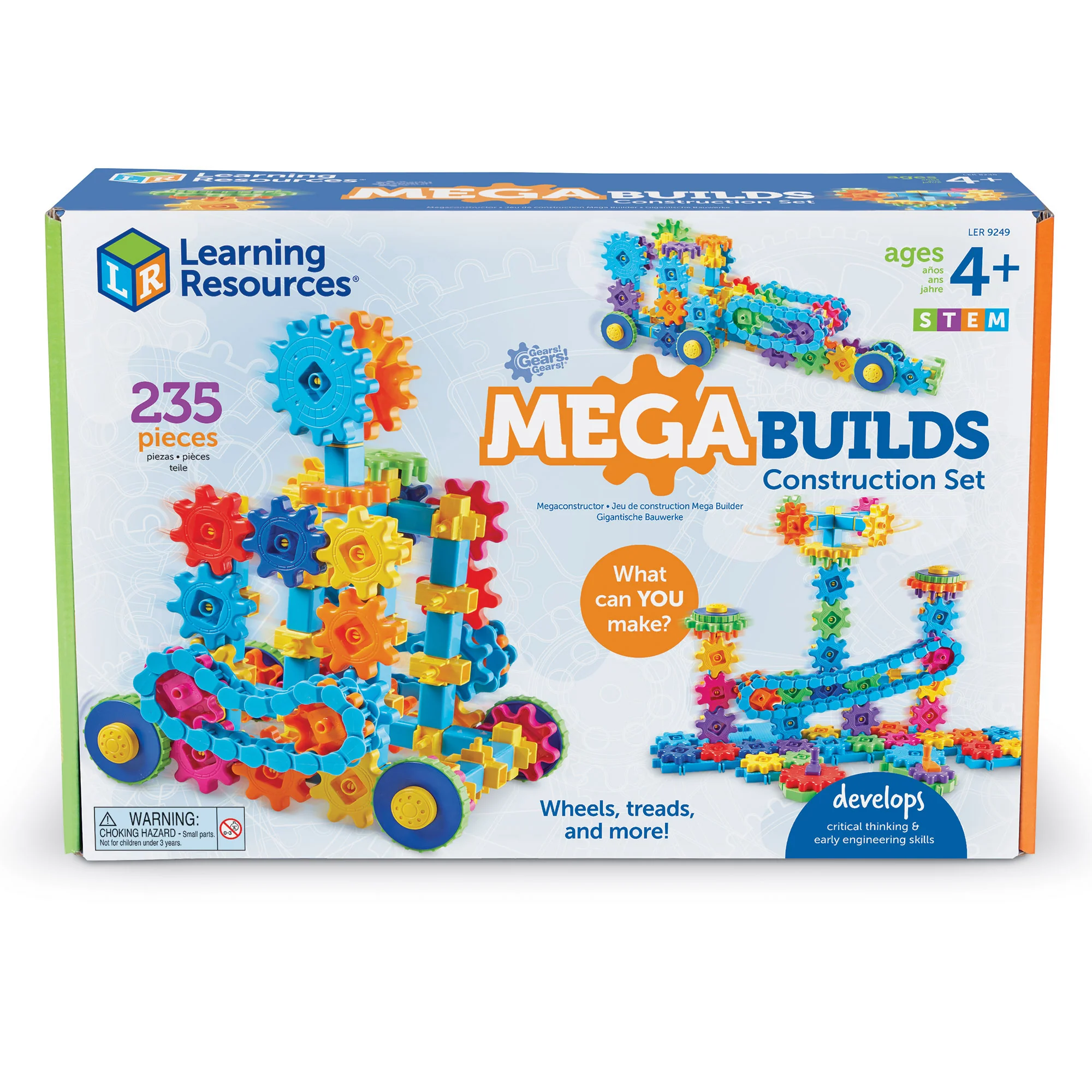 Learning Resources Gears! Gears! Gears! Mega Makers 235-Piece STEM Building Set - Image 2