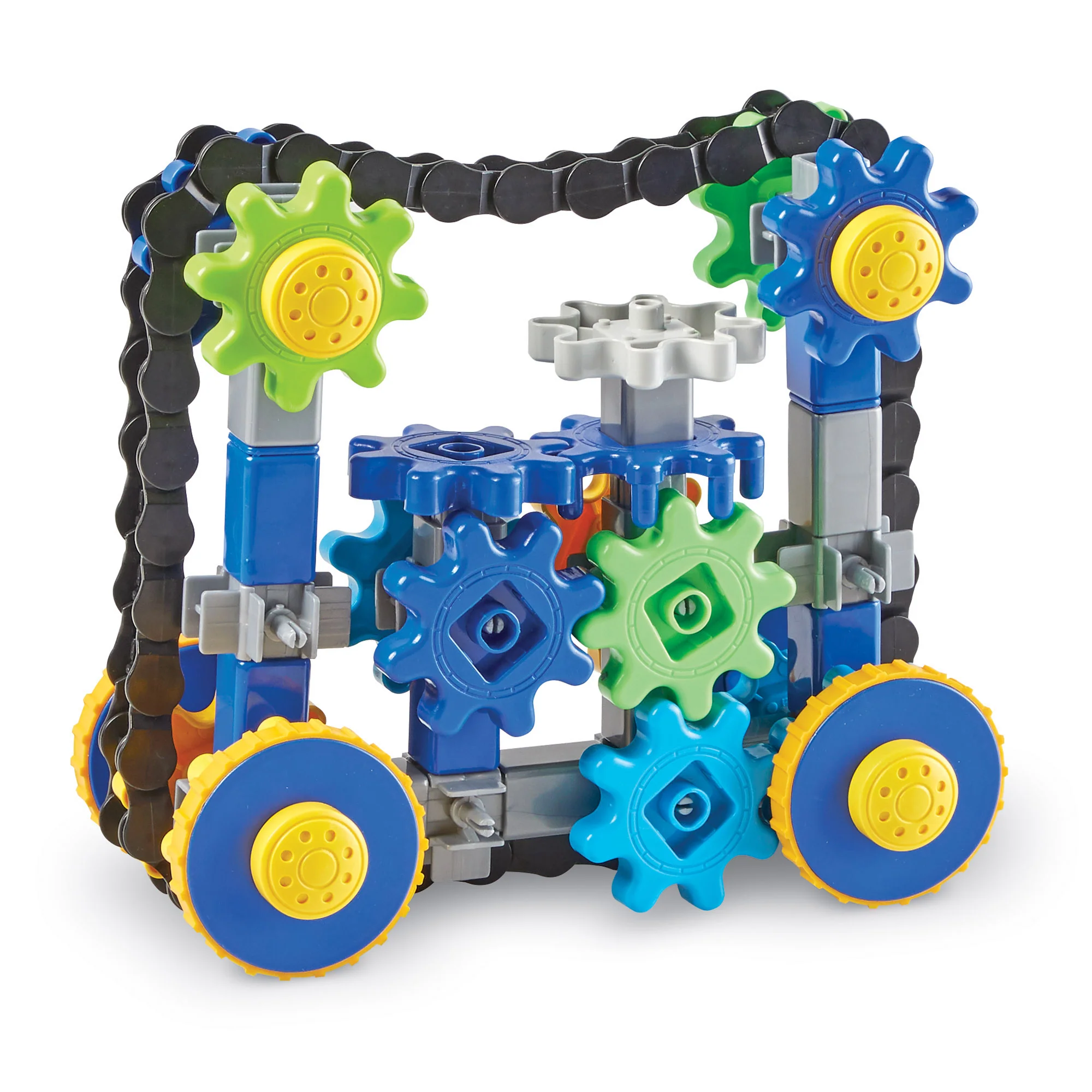Learning Resources Gears! Gears! Gears! 108-Piece Treadmobiles Building Set - Image 2