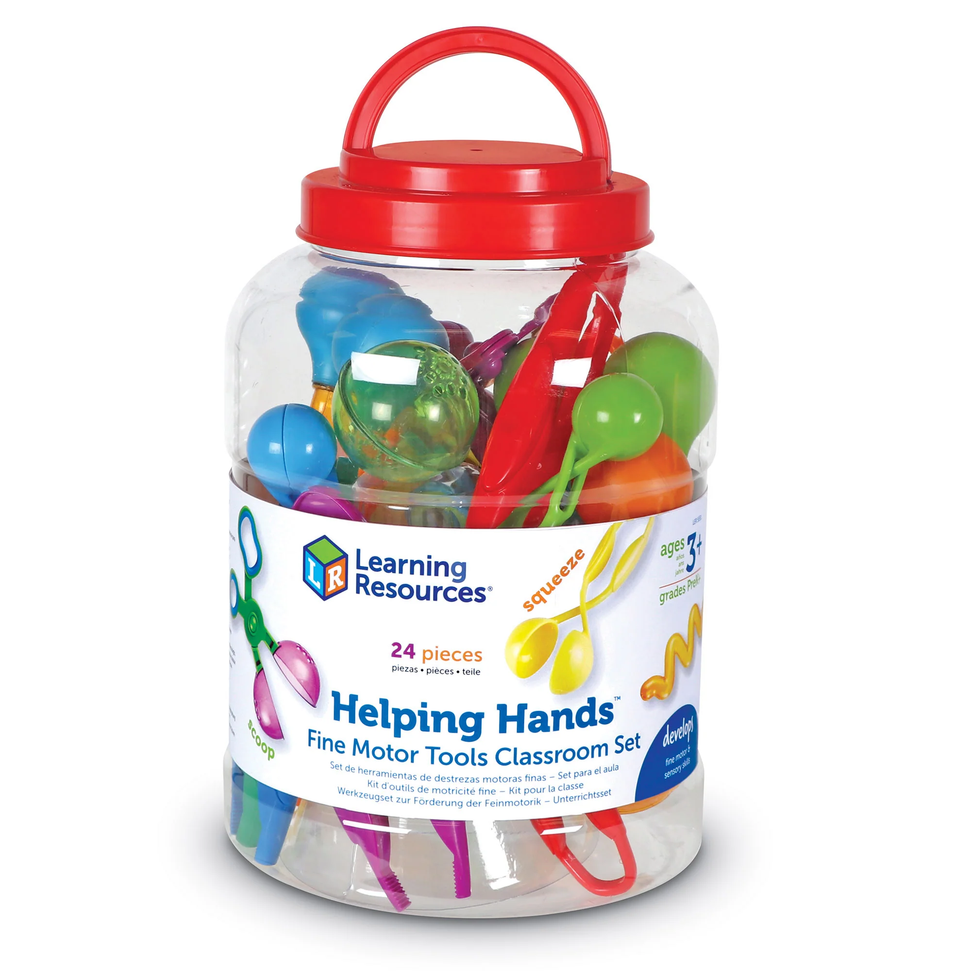 Learning Resources Helping Hands Fine Motor Tools Classroom Set - 24 Piece - Image 3