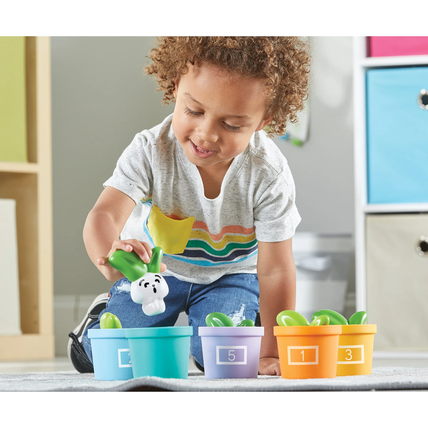 Learning Resources Hide & Seek Vegetable Garden - Eco-Friendly Preschool Game - Image 4