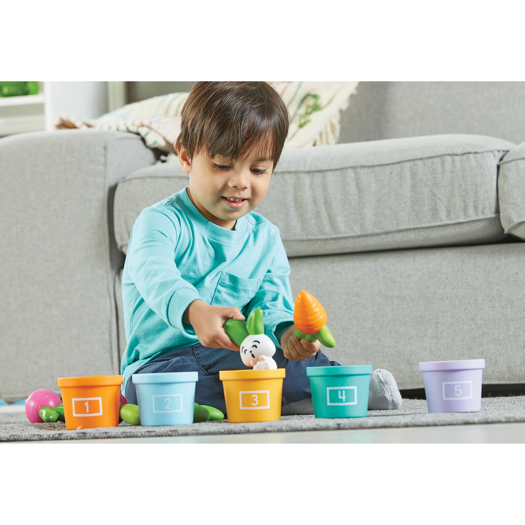 Learning Resources Hide & Seek Vegetable Garden - Eco-Friendly Preschool Game - Image 6