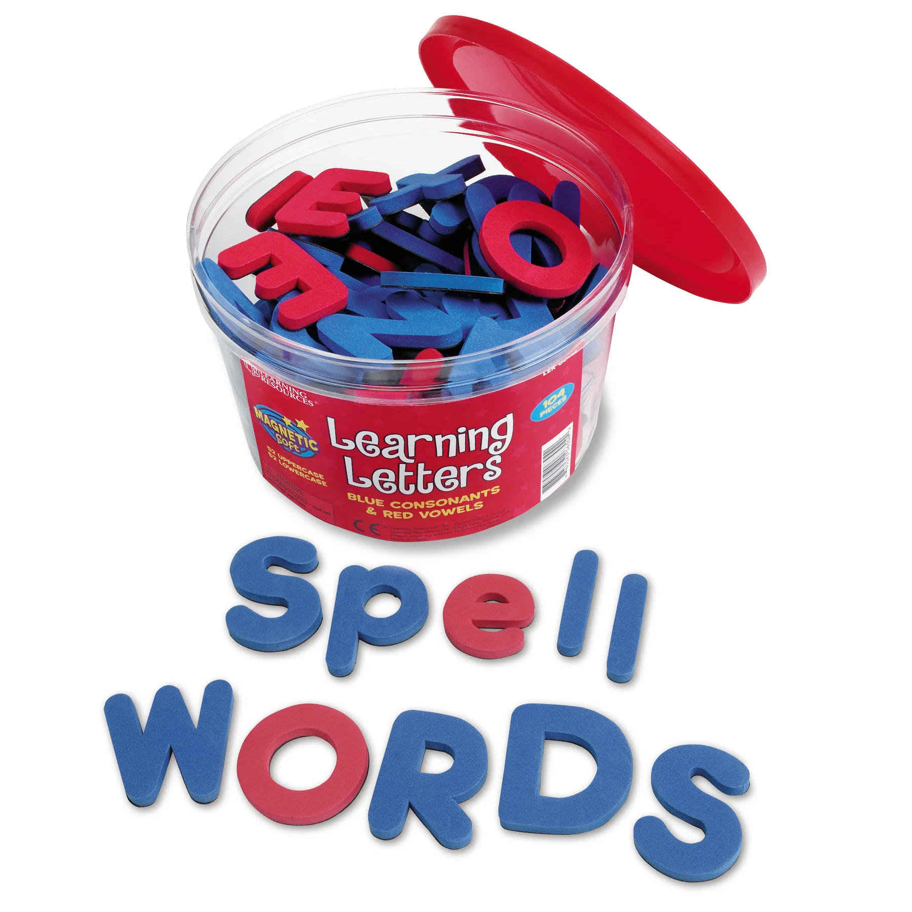 Learning Resources Magnetic Uppercase & Lowercase Soft Foam Learning Letters - Image 2