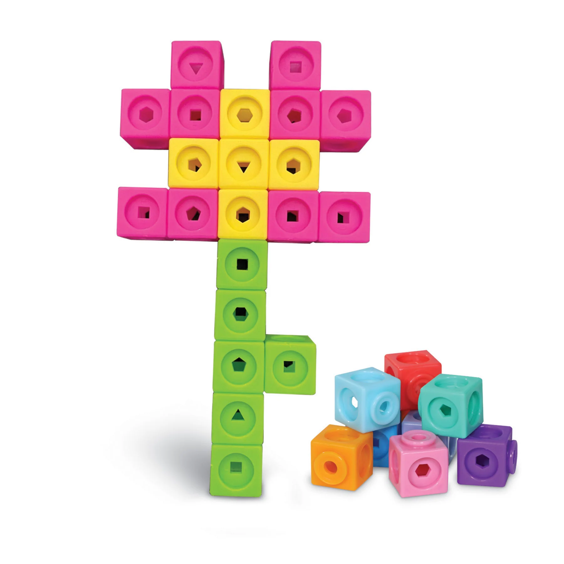 Learning Resources Mathlink Cubes - Kindergarten Math Activity Set - Mathatics! - Image 5