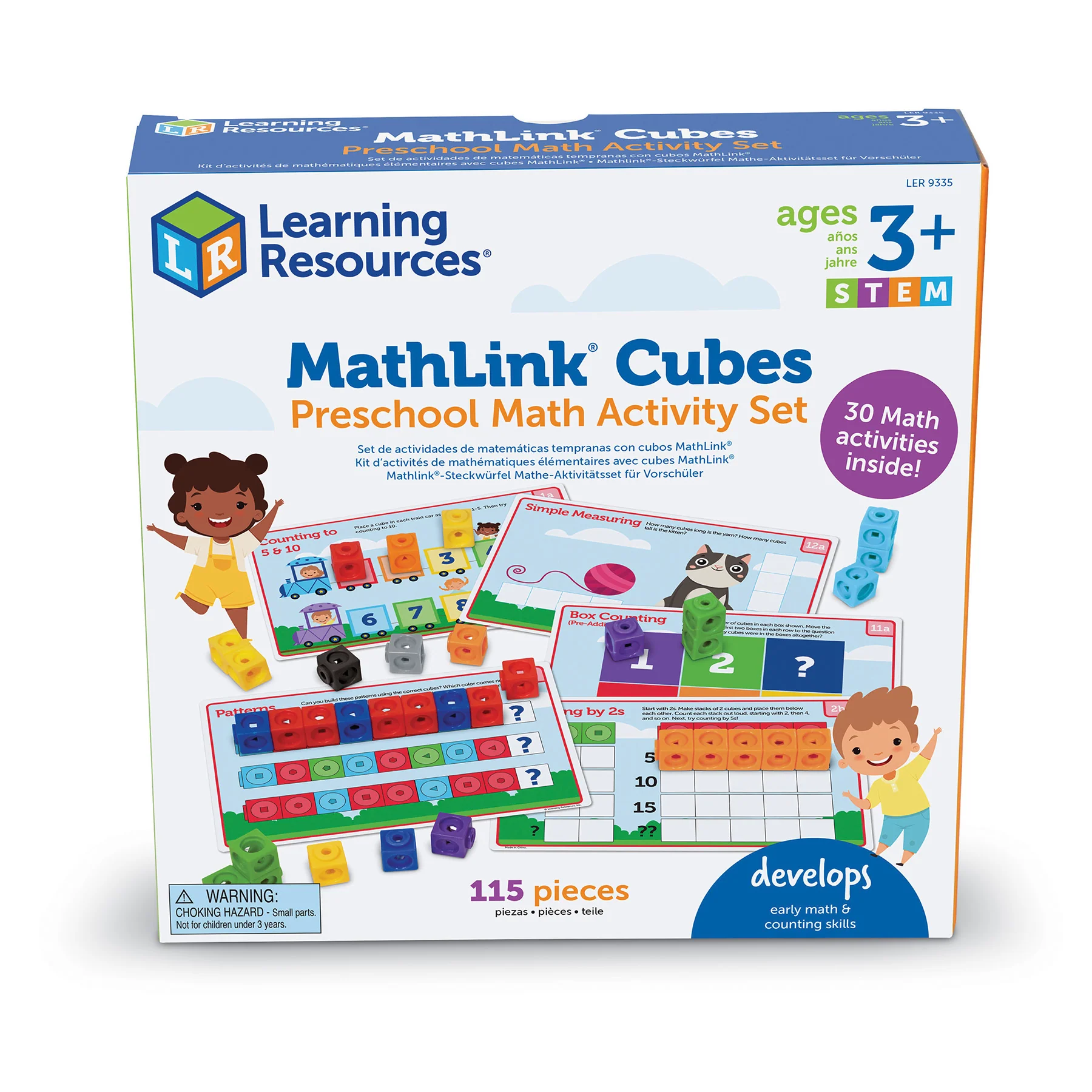 Learning Resources Mathlink Cubes - Preschool Math Activity Set - 100 Pieces - Image 2