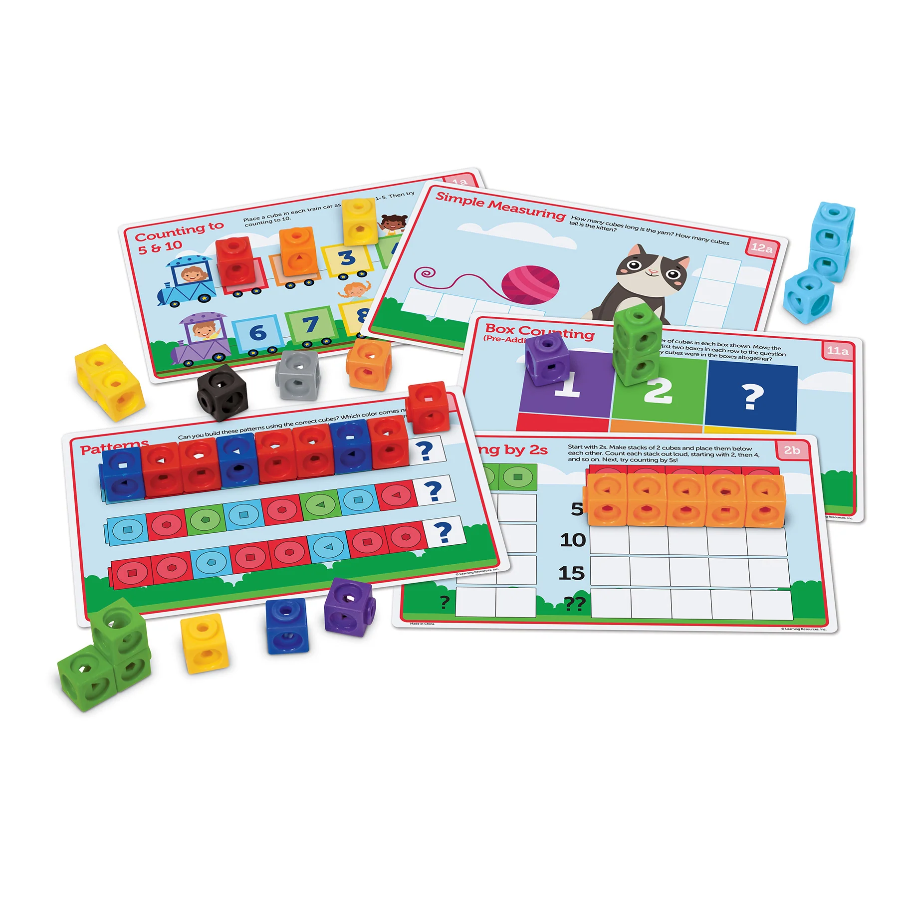 Learning Resources Mathlink Cubes - Preschool Math Activity Set - 100 Pieces - Image 3