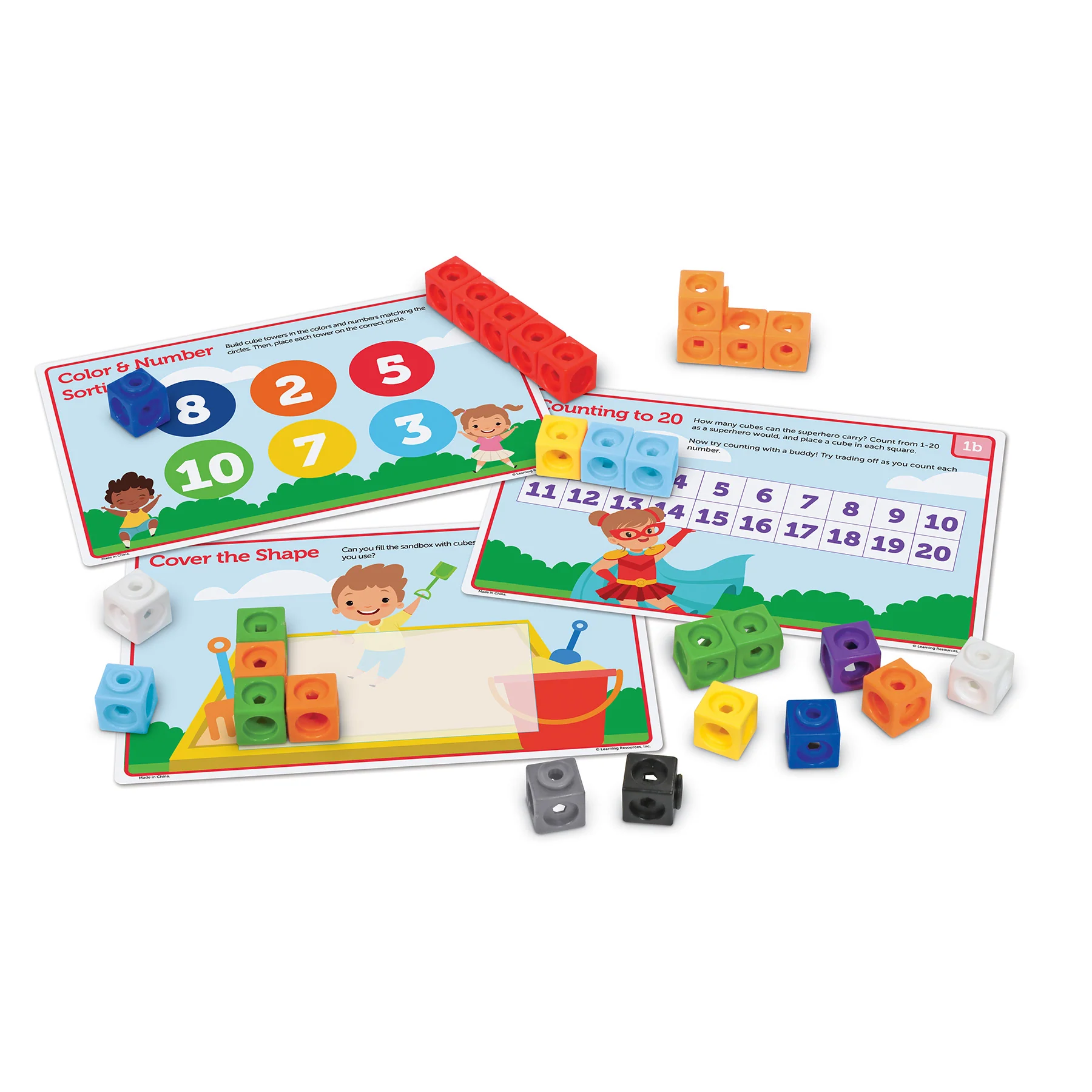 Learning Resources Mathlink Cubes - Preschool Math Activity Set - 100 Pieces - Image 5