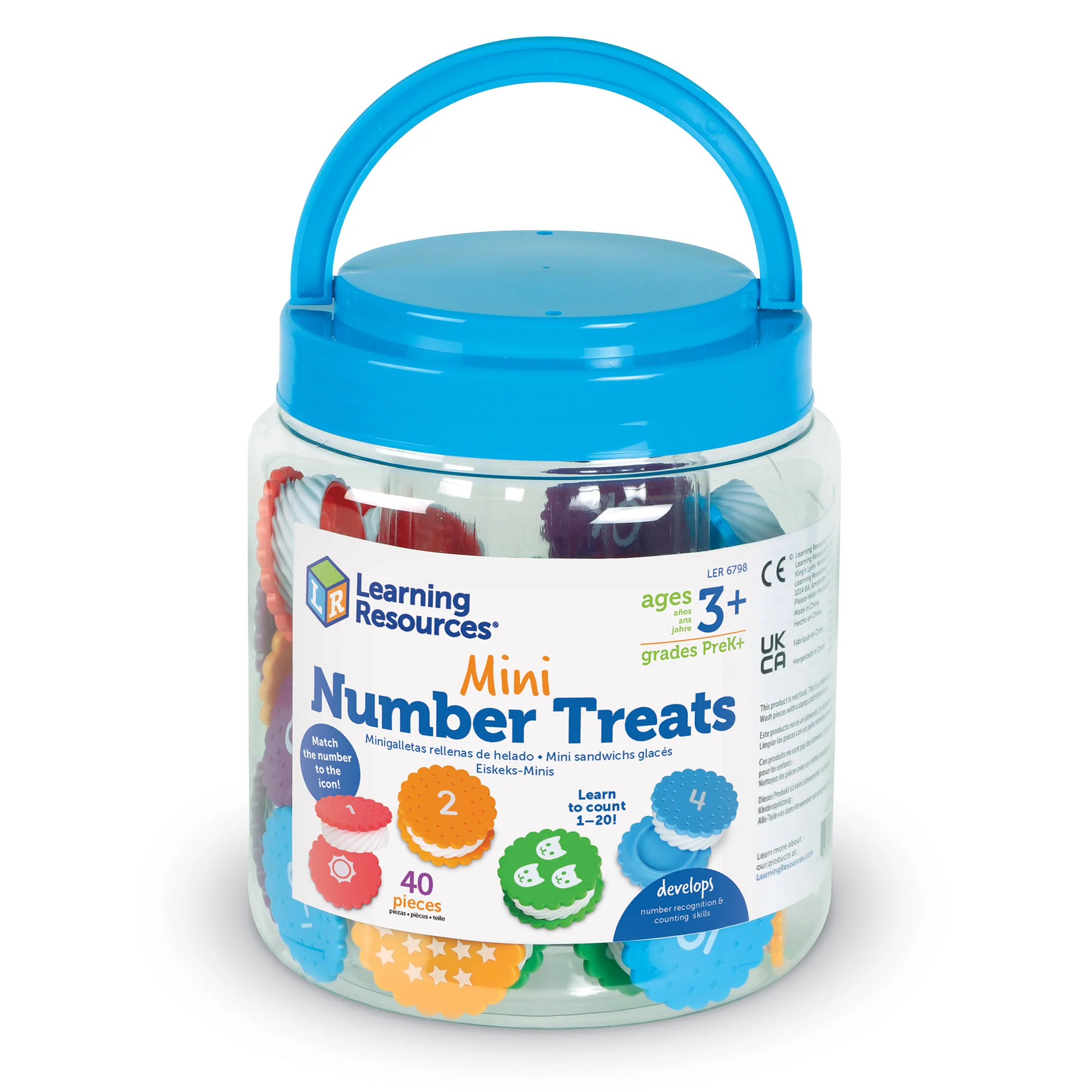 Learning Resources Mini Number Cookies - Educational Counting Toy - Image 2