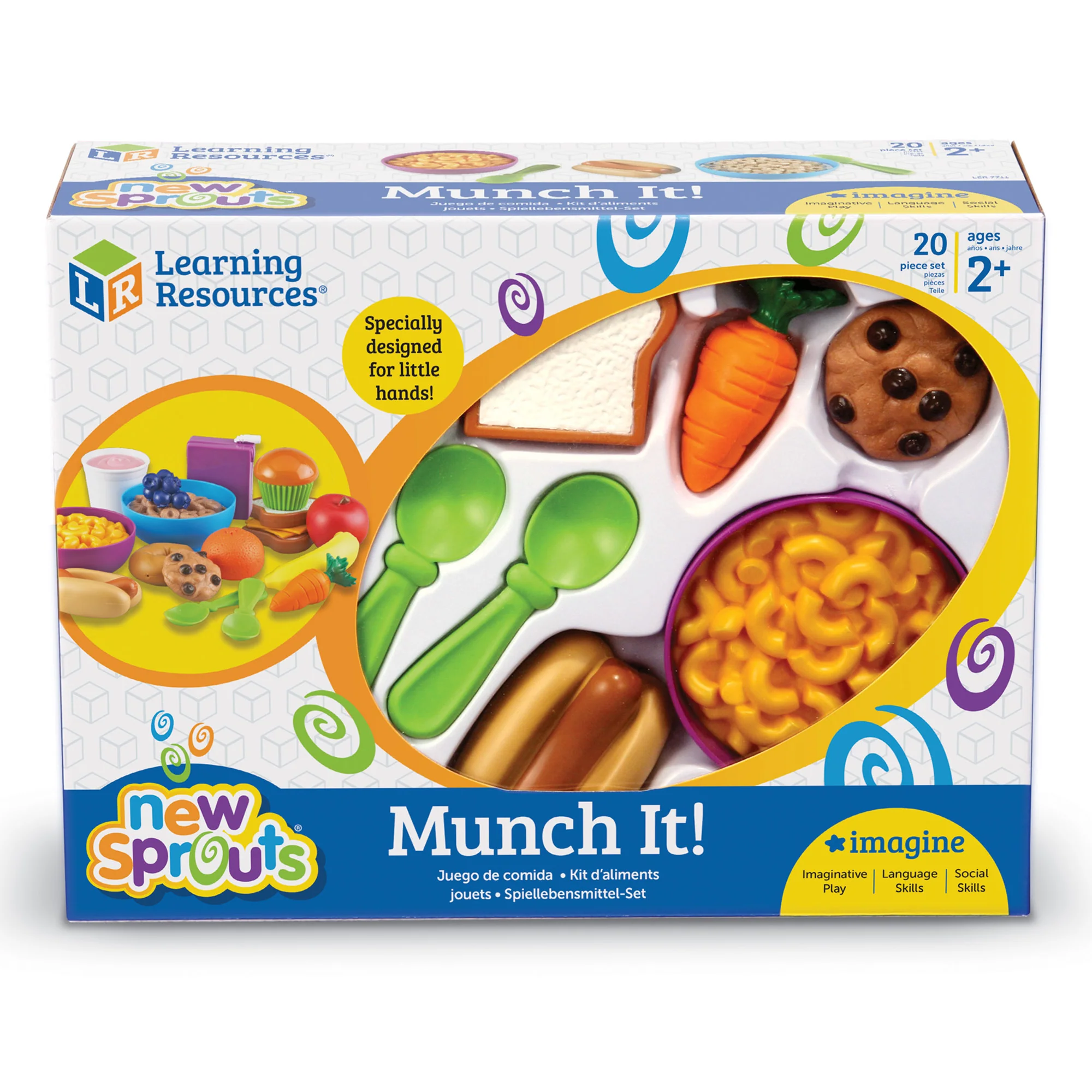 Learning Resources 20-Piece New Sprouts Munch It! Food Set - Image 2