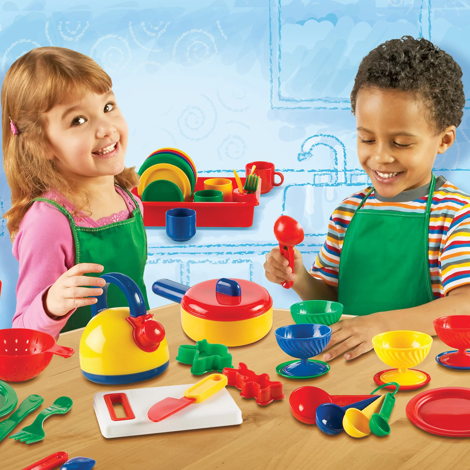 Learning Resources Pretend & Play Deluxe Kitchen Set - Image 3