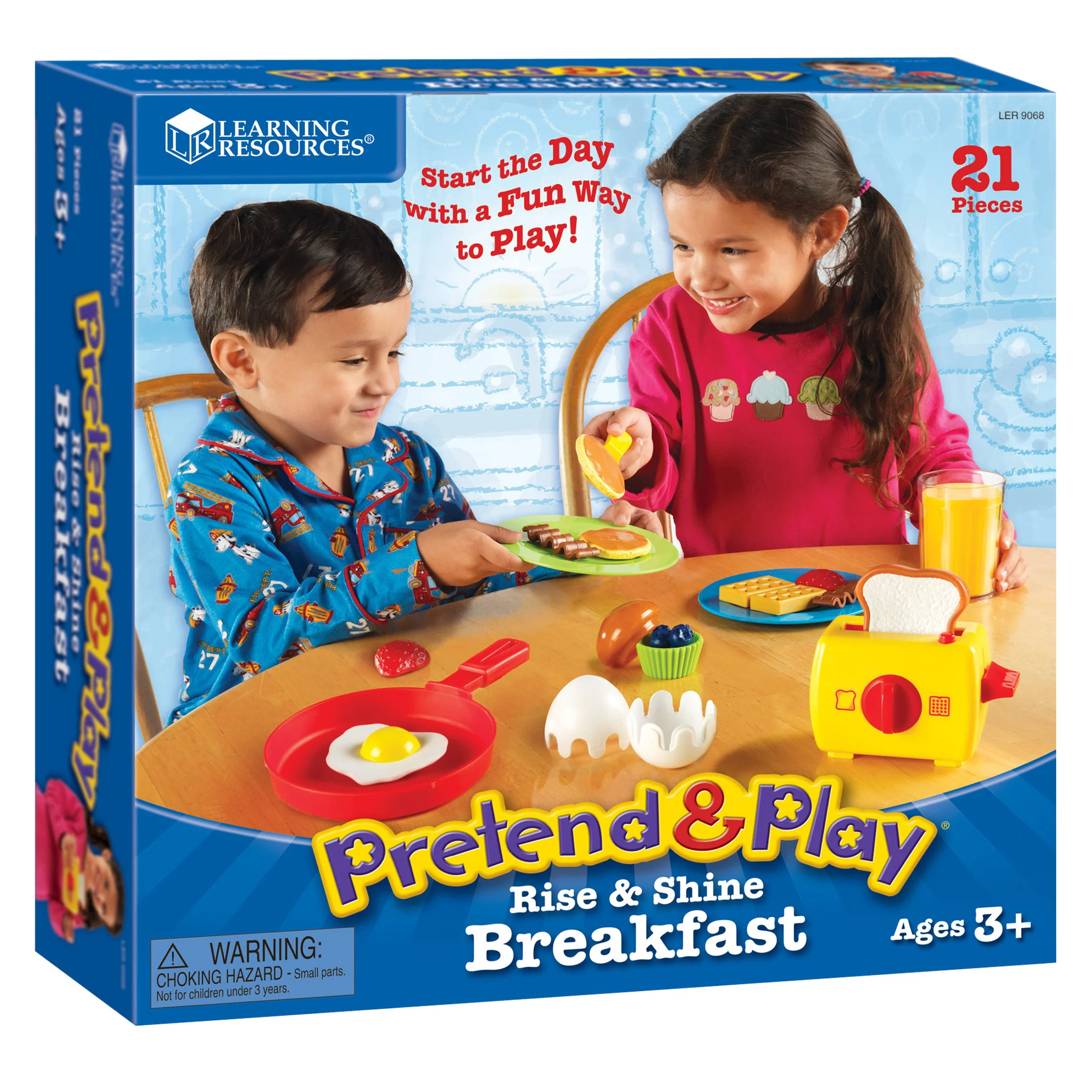 Learning Resources 21-Piece Pretend & Play Rise & Shine Breakfast Set - Image 2