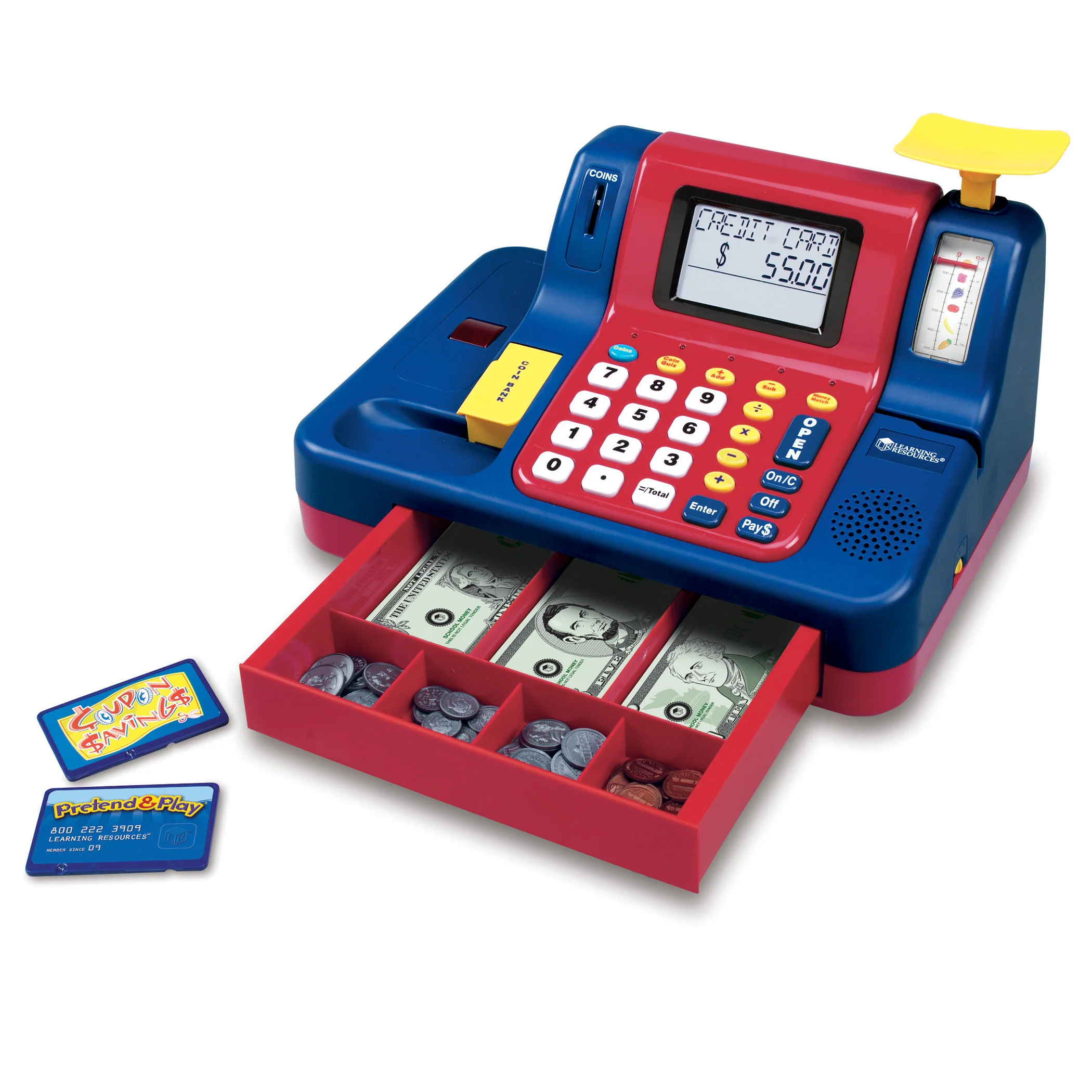 Learning Resources Pretend & Play Teaching Cash Register for Kids - Image 2
