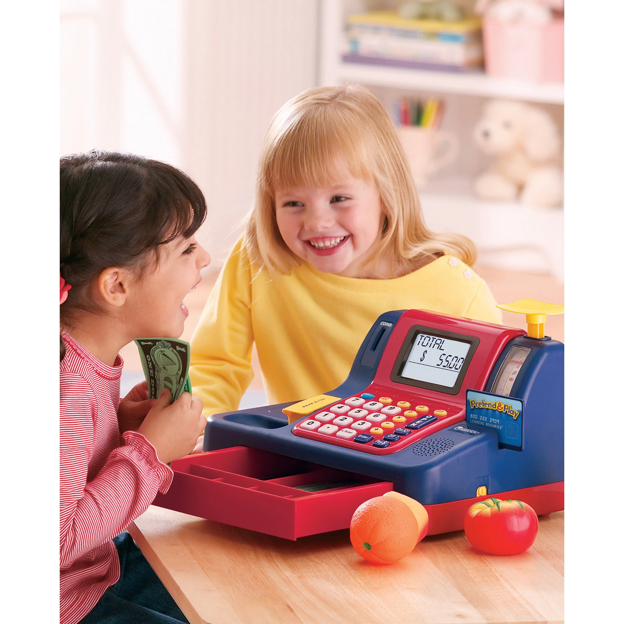 Learning Resources Pretend & Play Teaching Cash Register for Kids - Image 4