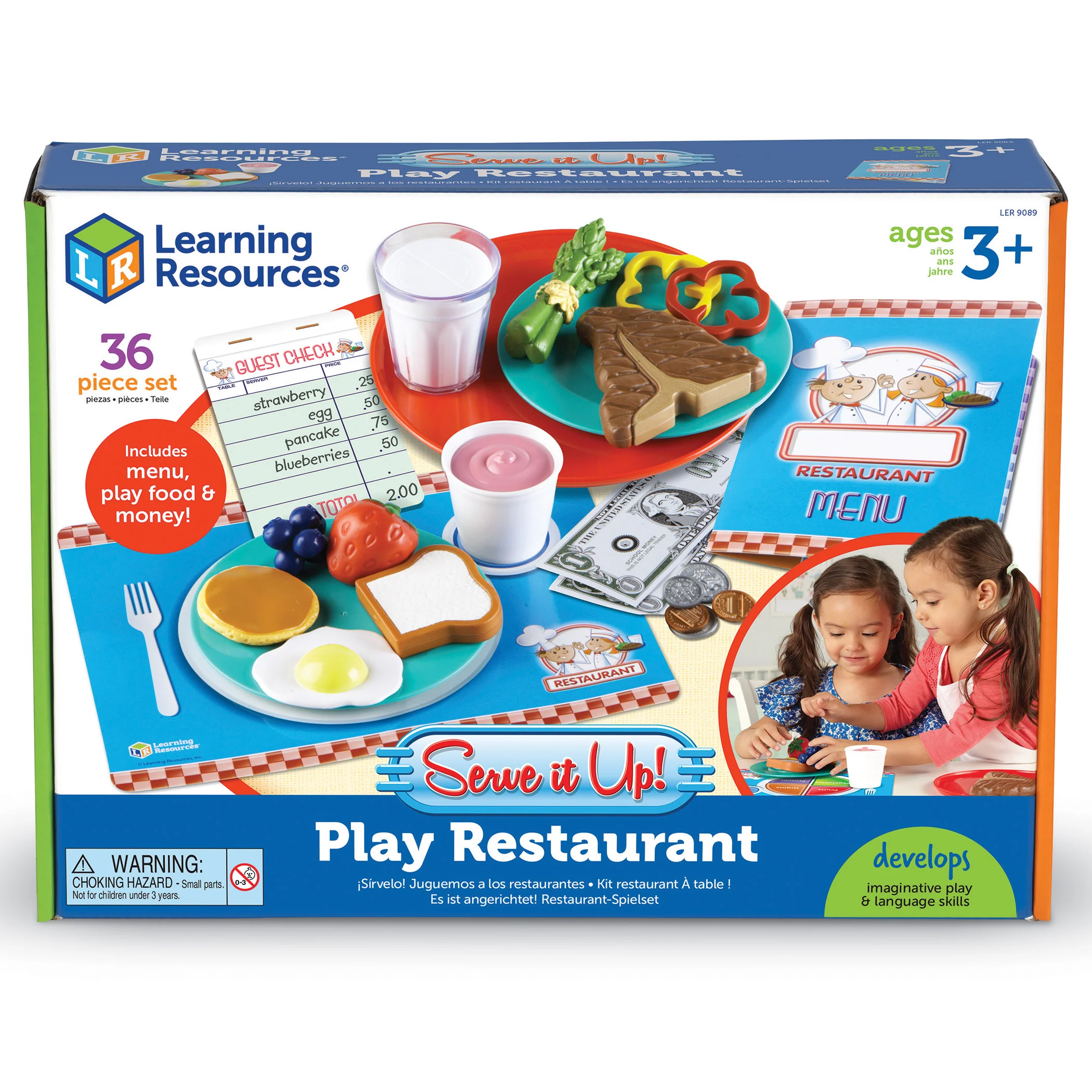 Learning Resources Serve It Up! Play Restaurant - Complete Pretend Playset - Image 3