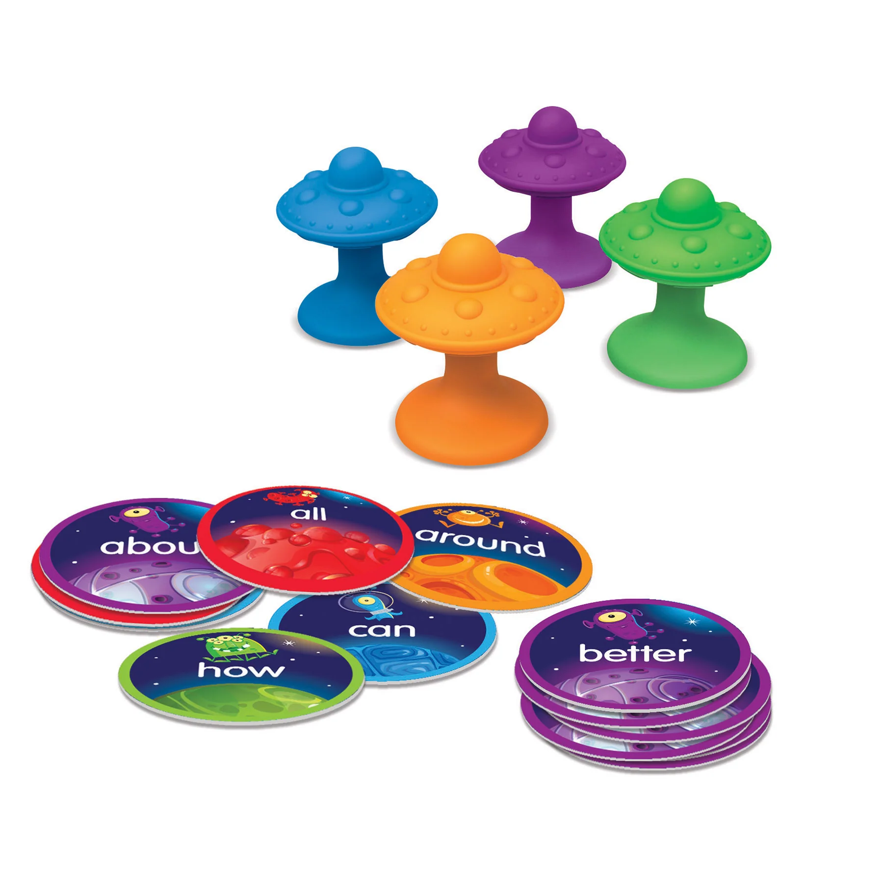 Learning Resources Slam Ships! Sight Words Game - UFO-Themed Educational Toy - Image 3