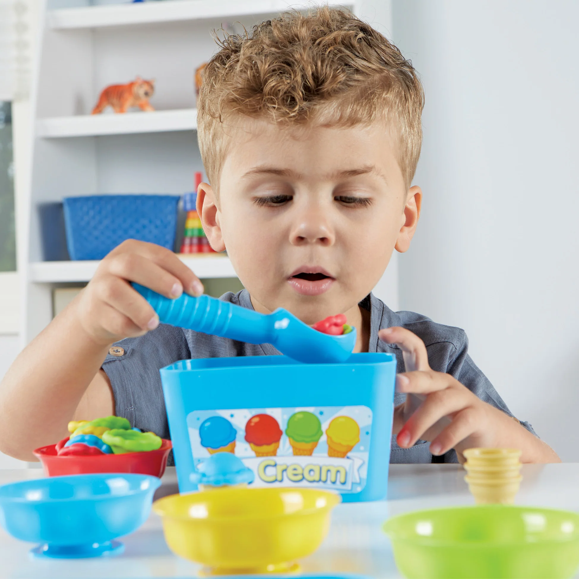 Learning Resources Smart Scoops Math Activity Set - Colorful Ice Cream Theme - Image 4