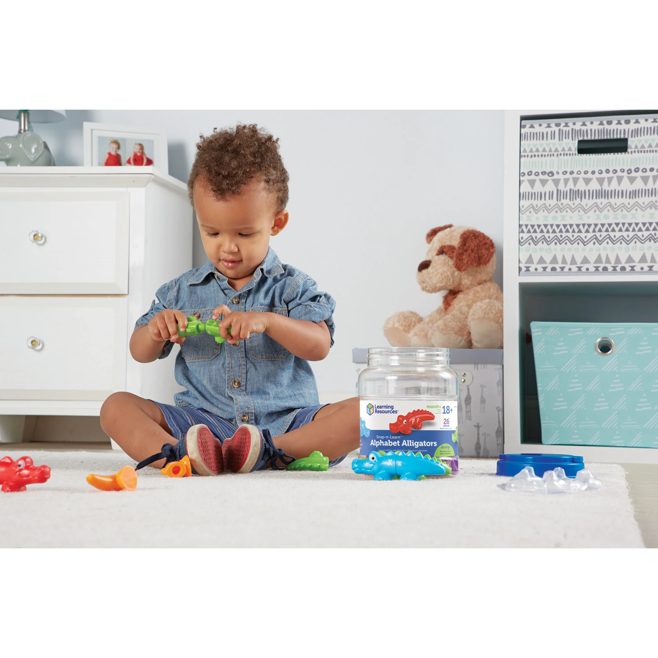 Learning Resources Snap-n-Learn Alpha Gators - Educational Alphabet Matching Toy - Image 3