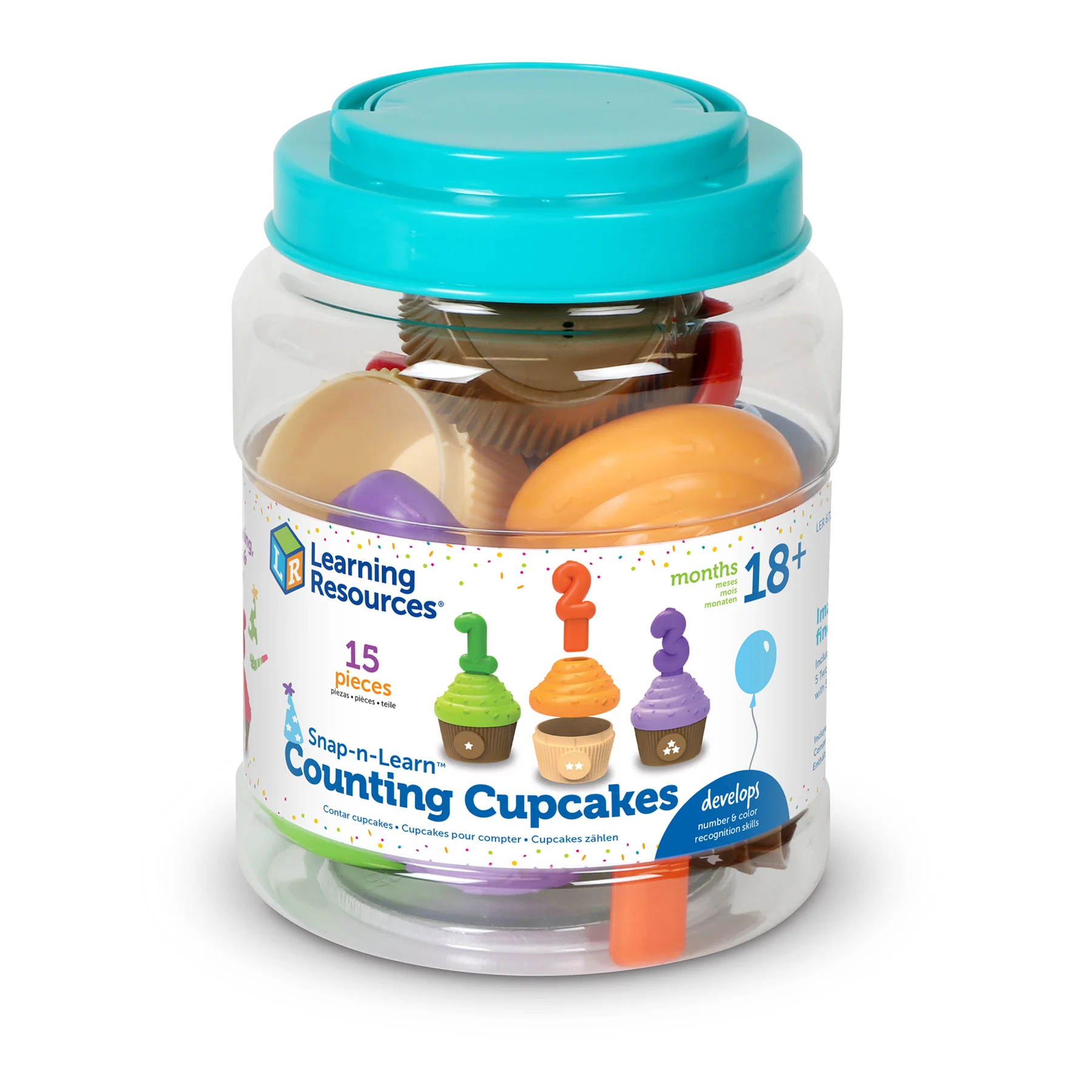 Learning Resources Snap-n-Learn Counting Cupcakes - Color & Number Fun - Image 2