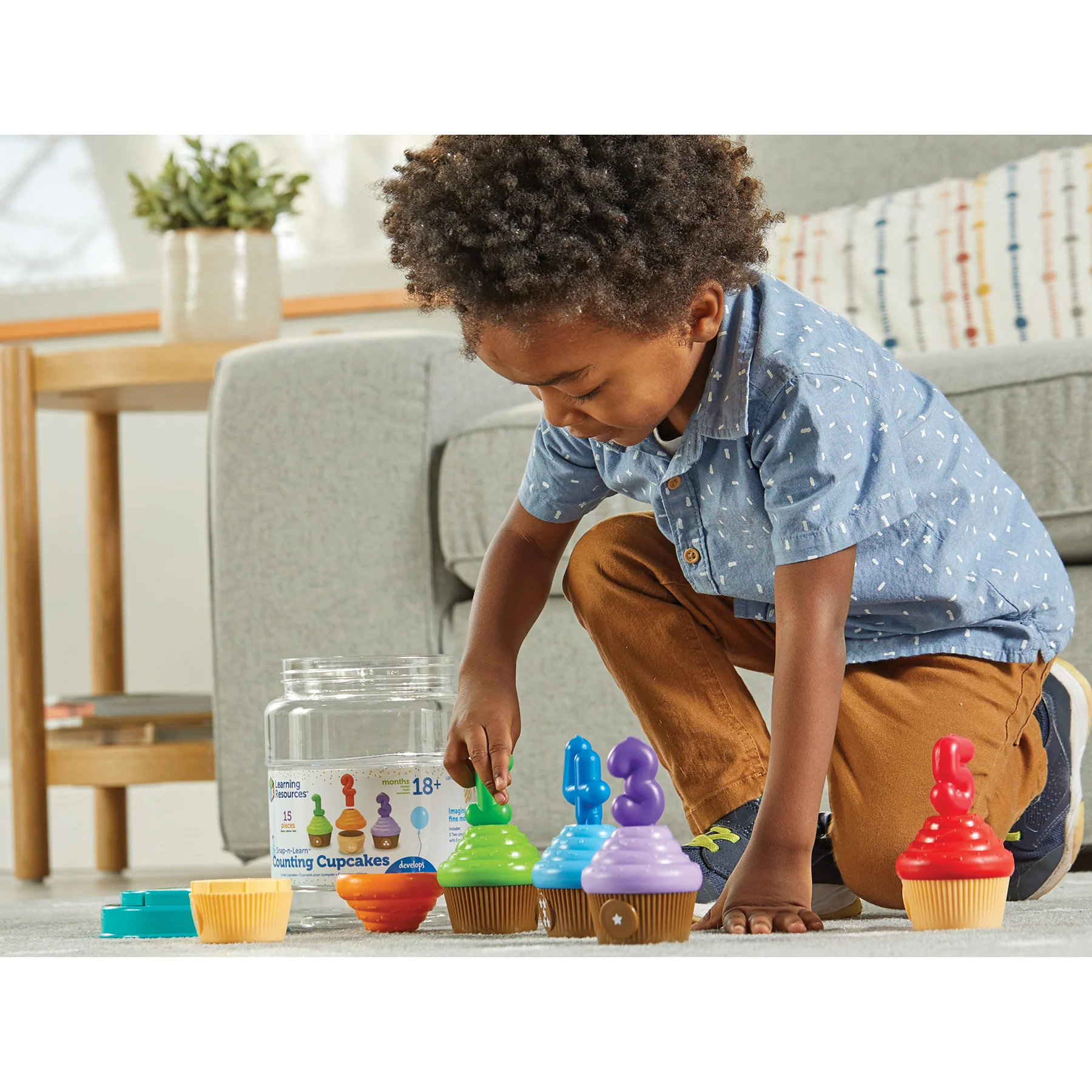 Learning Resources Snap-n-Learn Counting Cupcakes - Color & Number Fun - Image 5