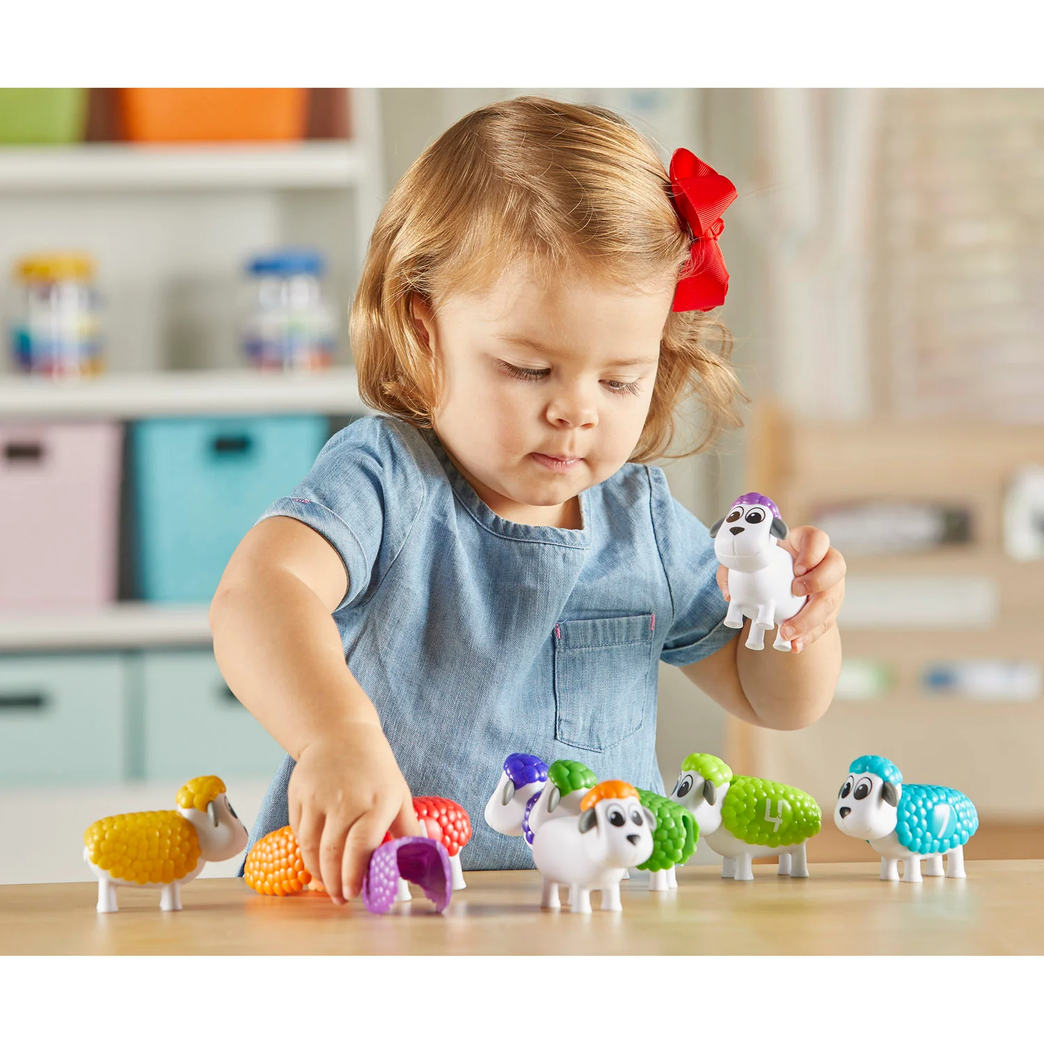 Learning Resources Snap-n-Learn Counting Sheep - Colorful Number Matching Game - Image 4