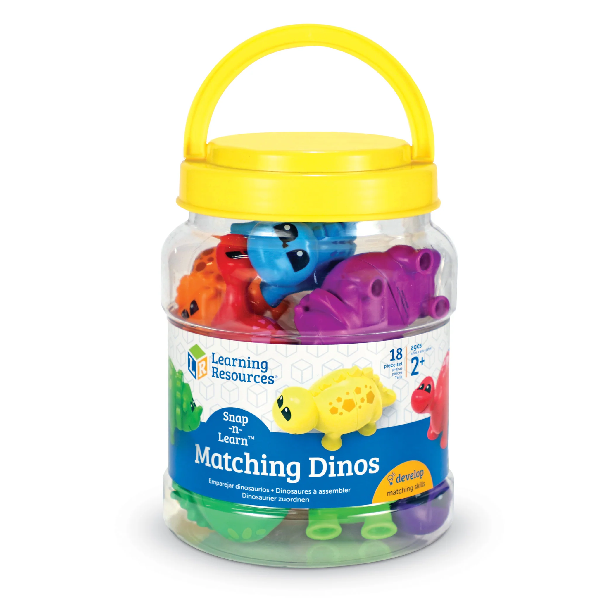 Learning Resources Snap-n-Learn Dinos - Colorful Interlocking Toys - Image 2