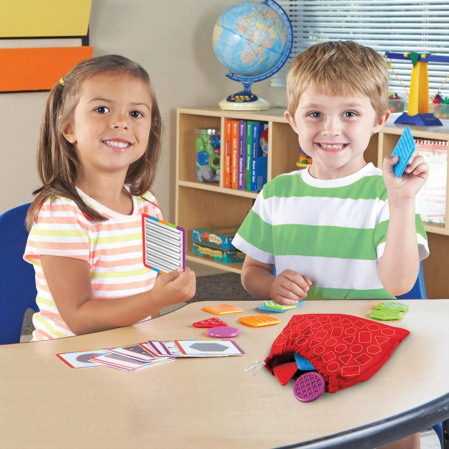 Learning Resources Teaching Tac-Tiles - Sensory Shape Matching Game - Image 3