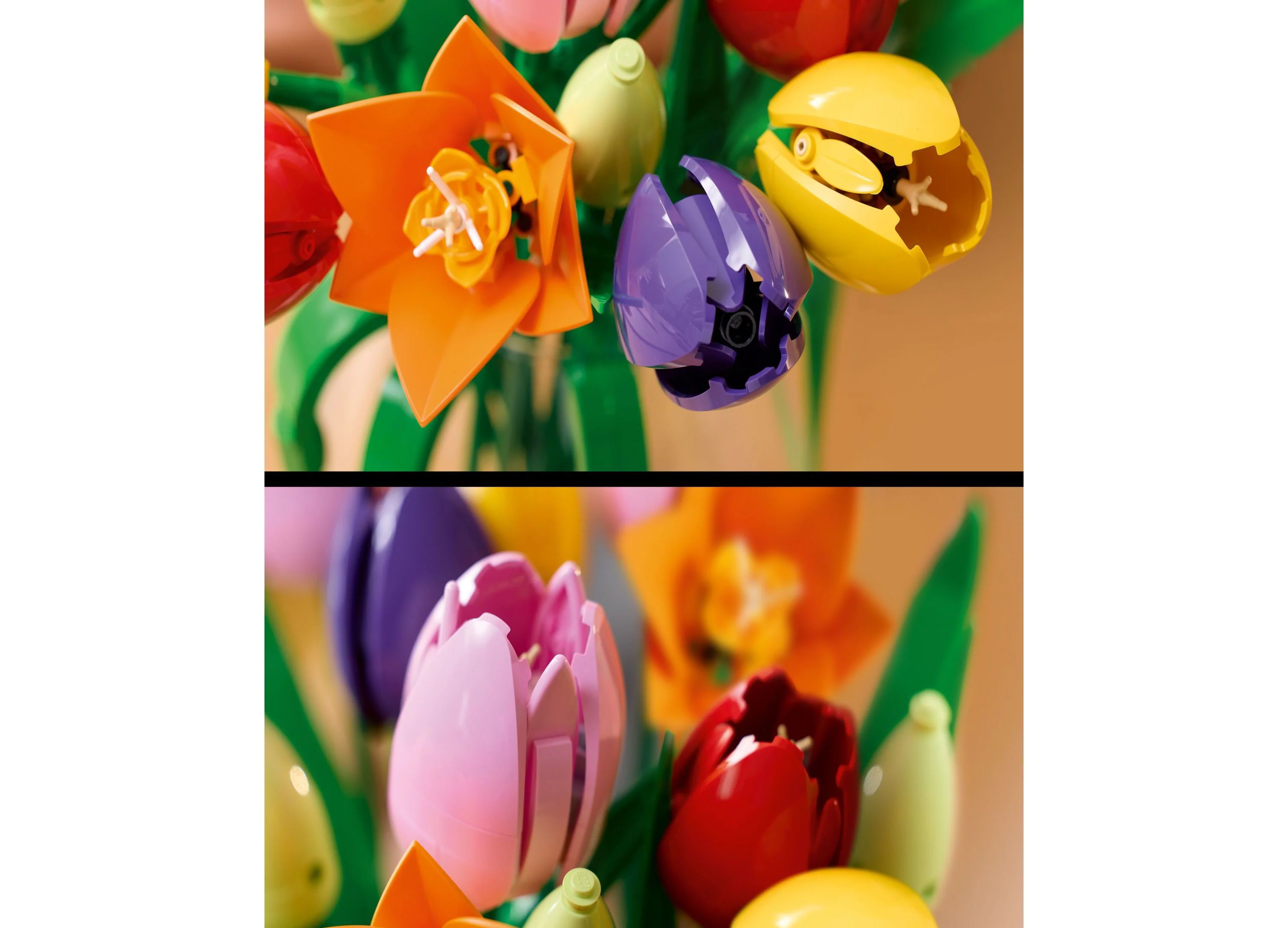 LEGO Botanicals Tulip Bouquet Flower Decor Building Kit, 576 Pieces - Image 4