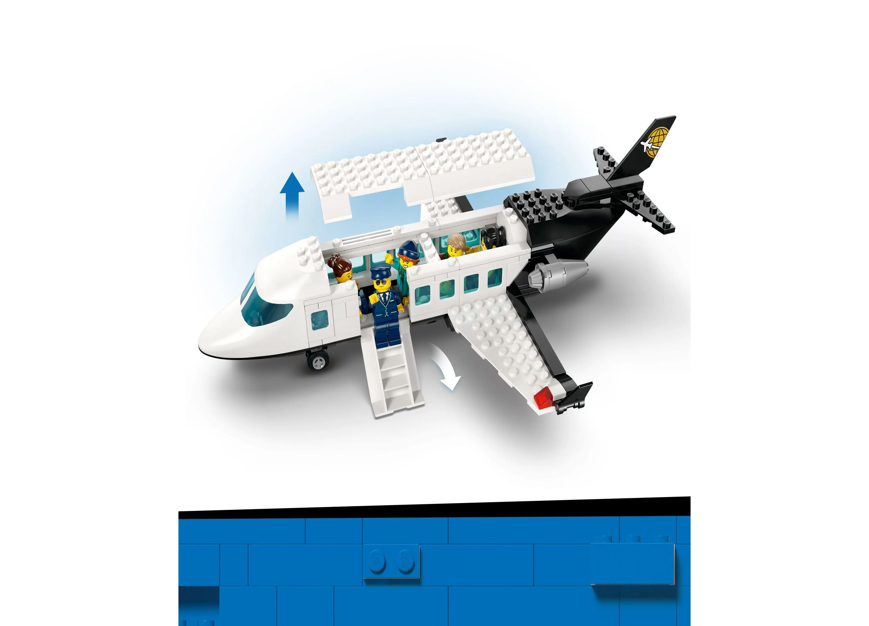 LEGO City Airport Adventure Set with Airplane 60502, 887 Pieces - Image 4