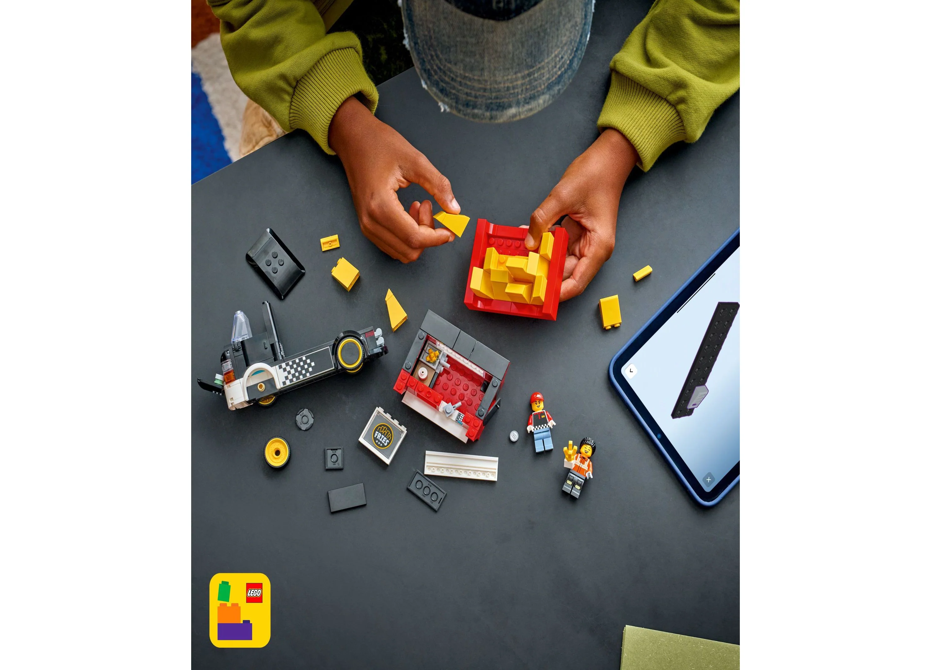 LEGO City Fries Food Truck Building Set - 216 Pieces - Image 3