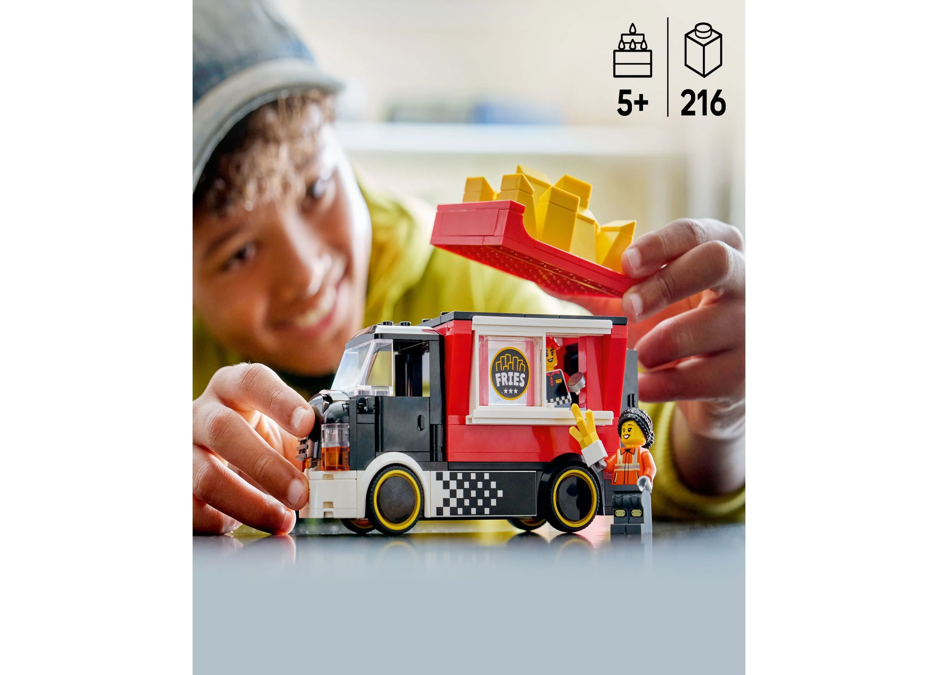 LEGO City Fries Food Truck Building Set - 216 Pieces - Image 4