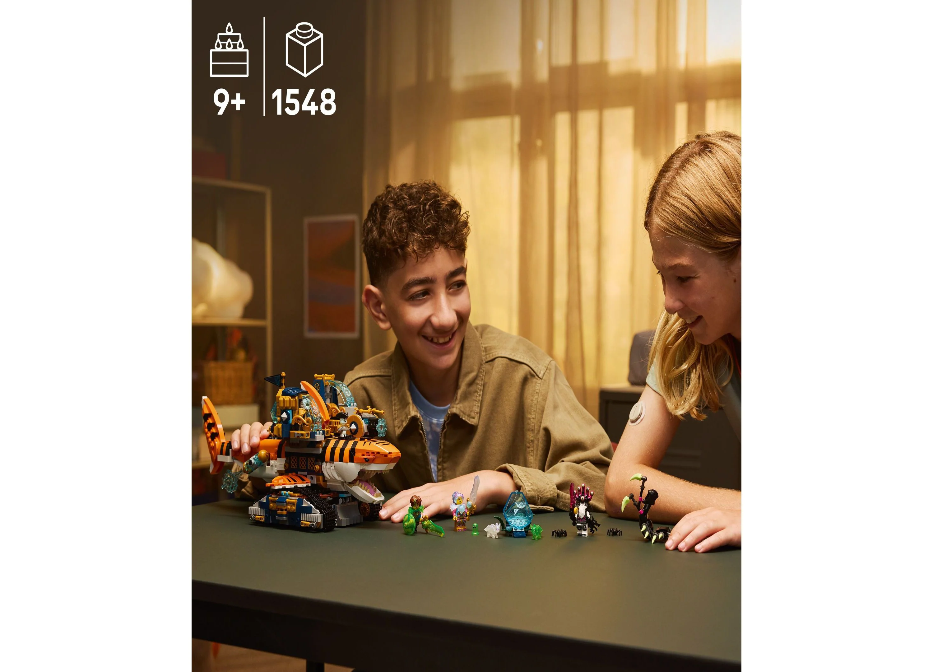 LEGO DREAMZzz Tiger Shark Tank Interchangeable Building Set 1548 Pieces - Image 3