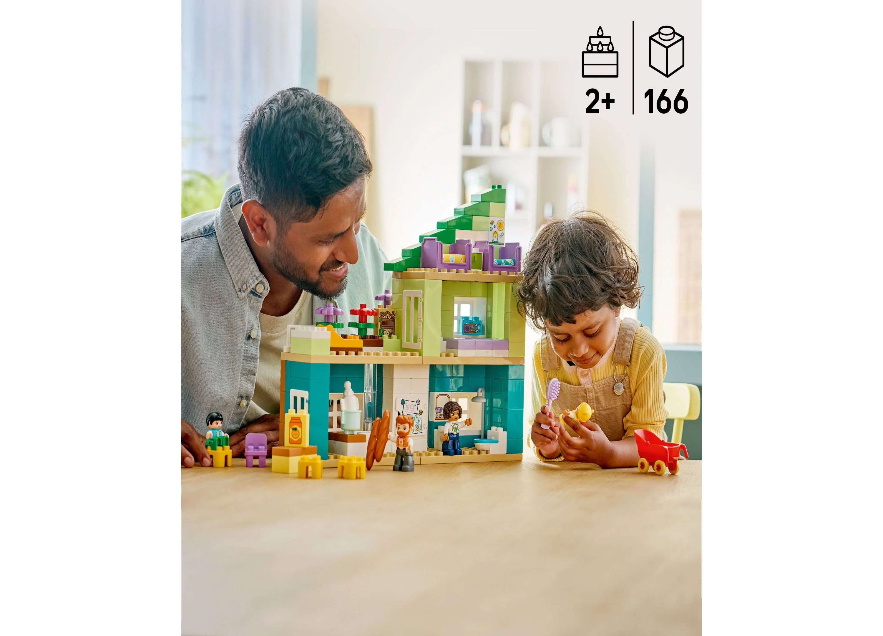 LEGO DUPLO Town Modern Family House 3-in-1 Building Kit, 166 Pieces - Image 3