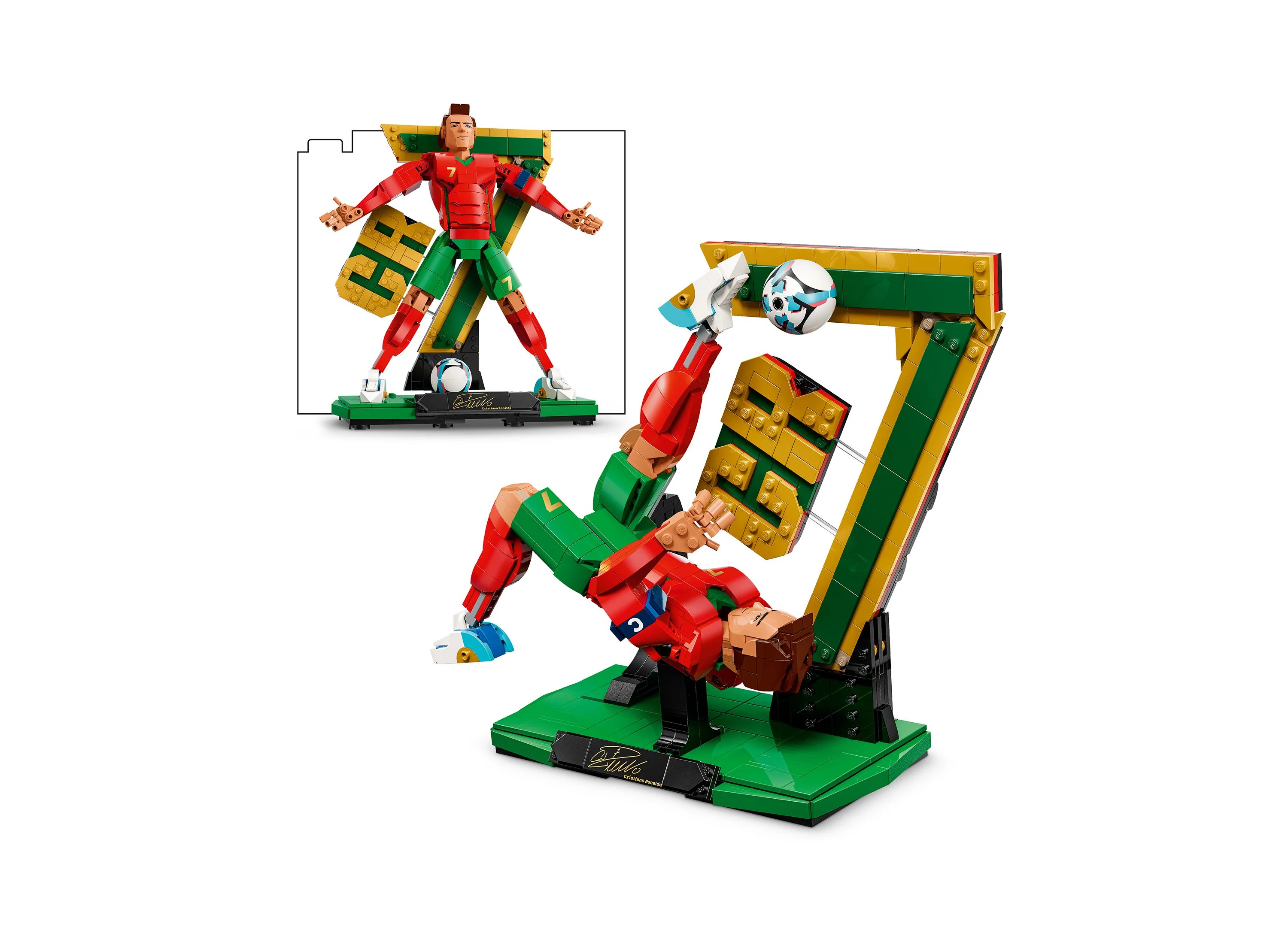 LEGO Editions Cristiano Ronaldo Soccer Legend Building Set, 854 Pieces - Image 3