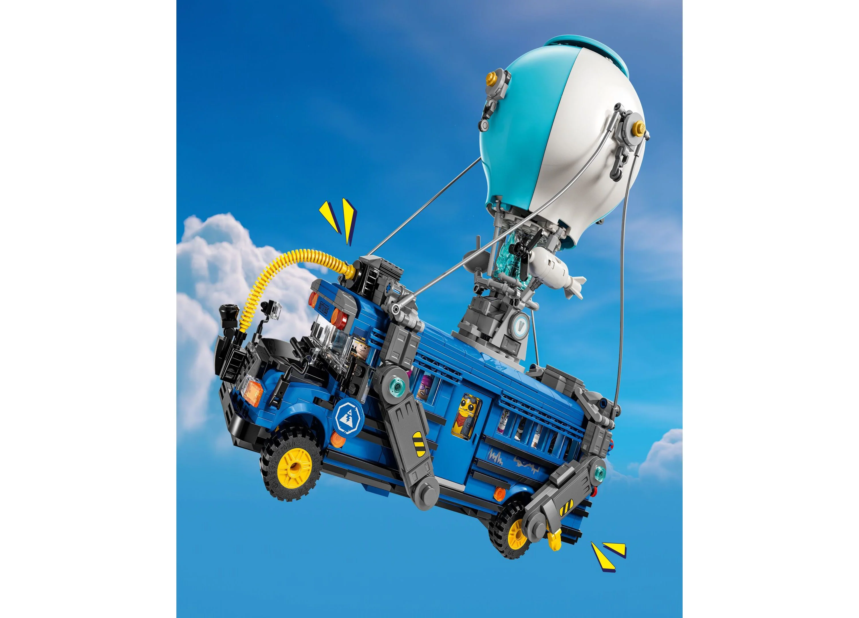 LEGO Fortnite Battle Bus Building Set With 9 Minifigures - Image 5