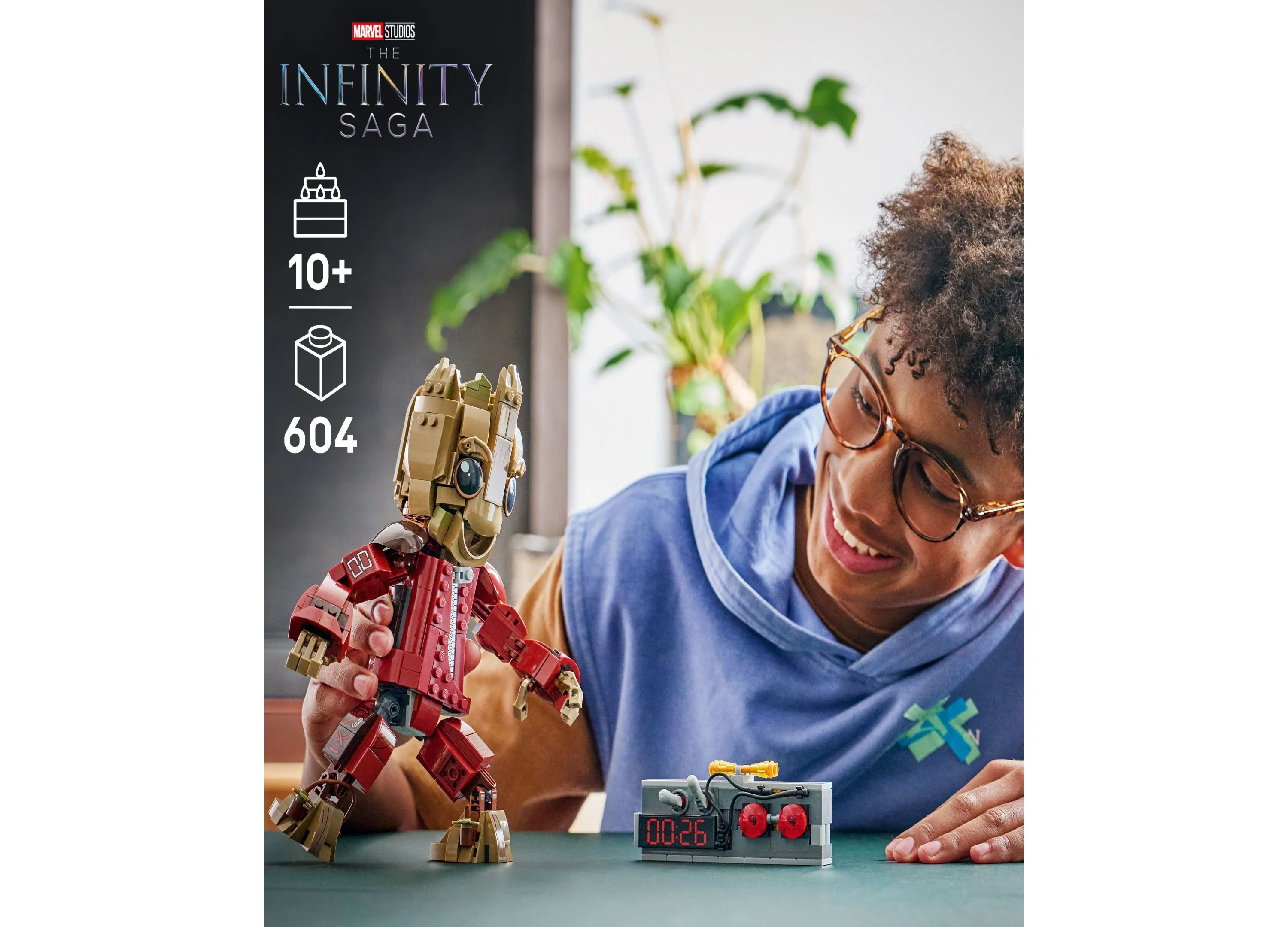 LEGO Marvel Ravager Jumpsuit Groot Kids Building Set - 604 Pieces - Image 2