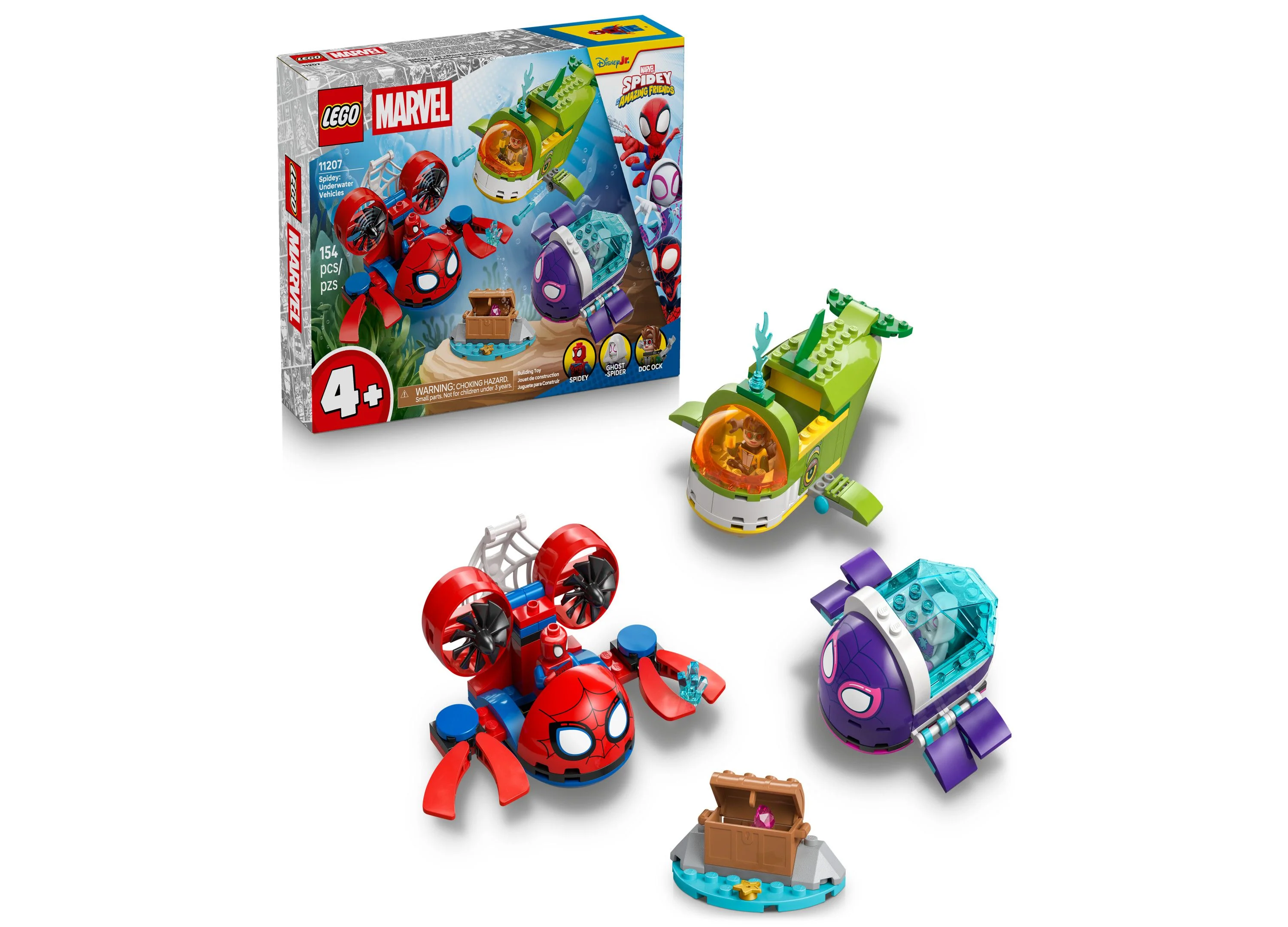 LEGO Marvel Spidey: Underwater Adventure Building Set - 154 Pieces