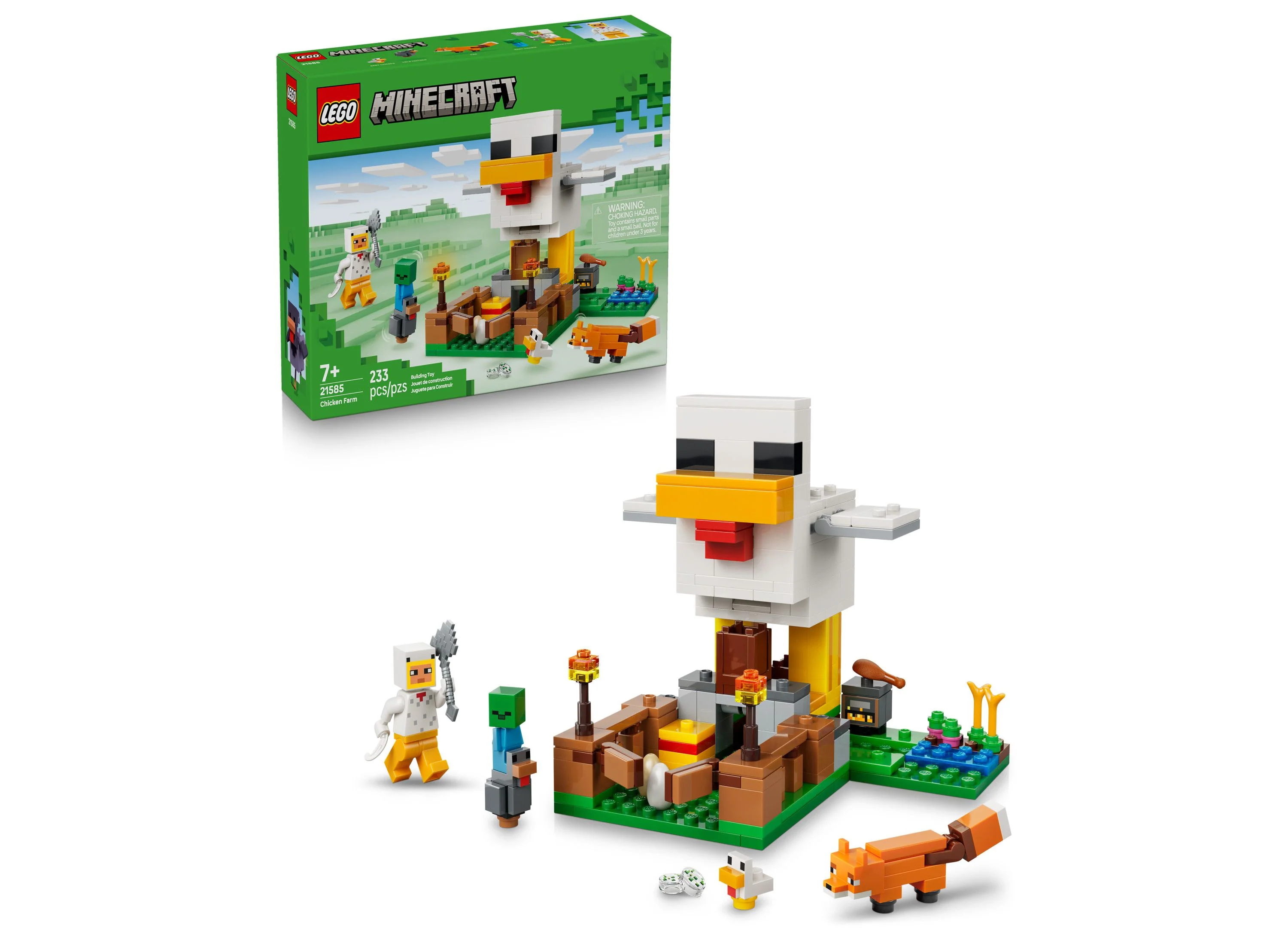 LEGO Minecraft Chicken Farm Building Set - 233 Pieces