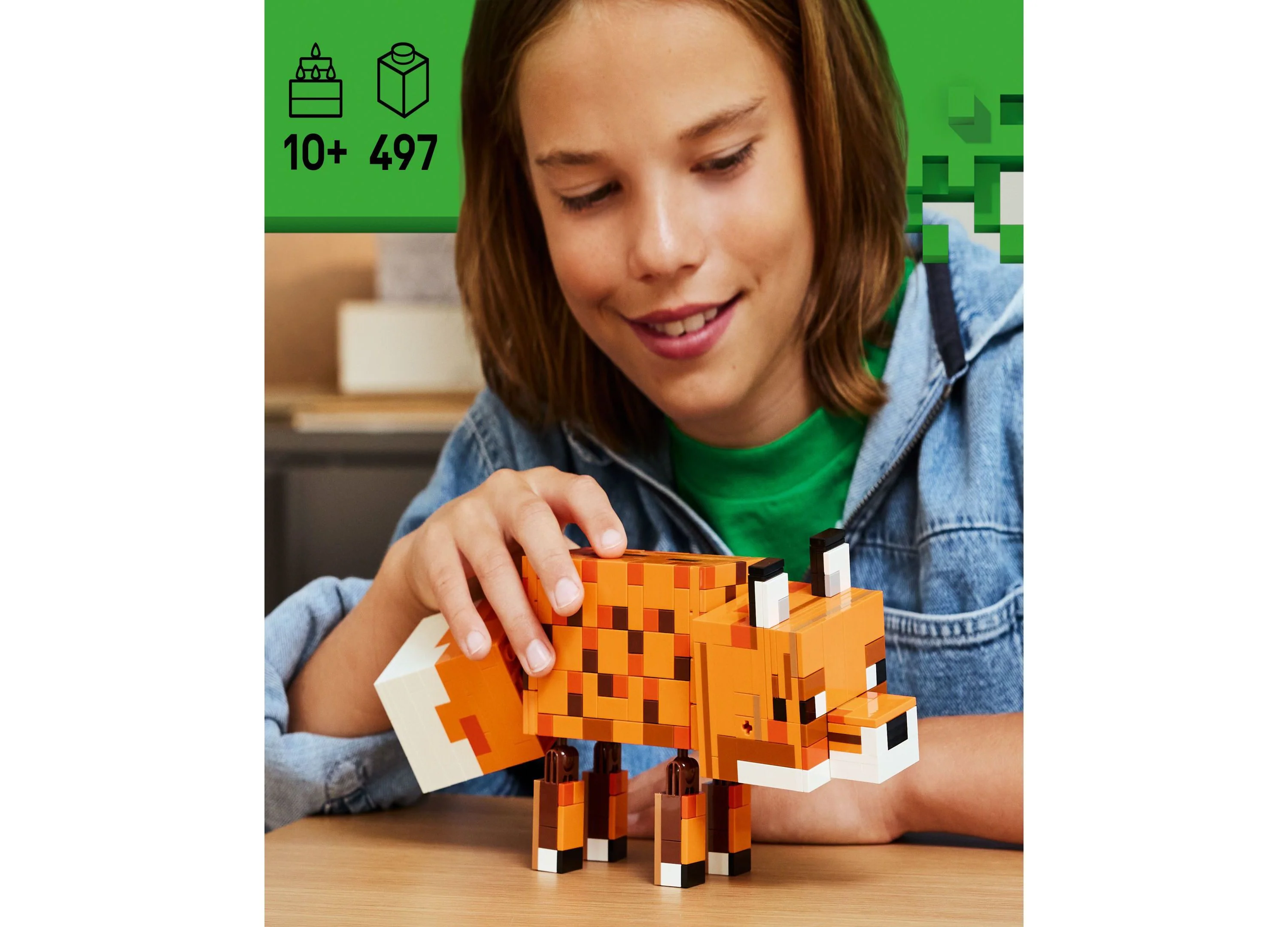 LEGO® Minecraft The Fox Lodge Adventure Set, 497 Pieces - Image 2