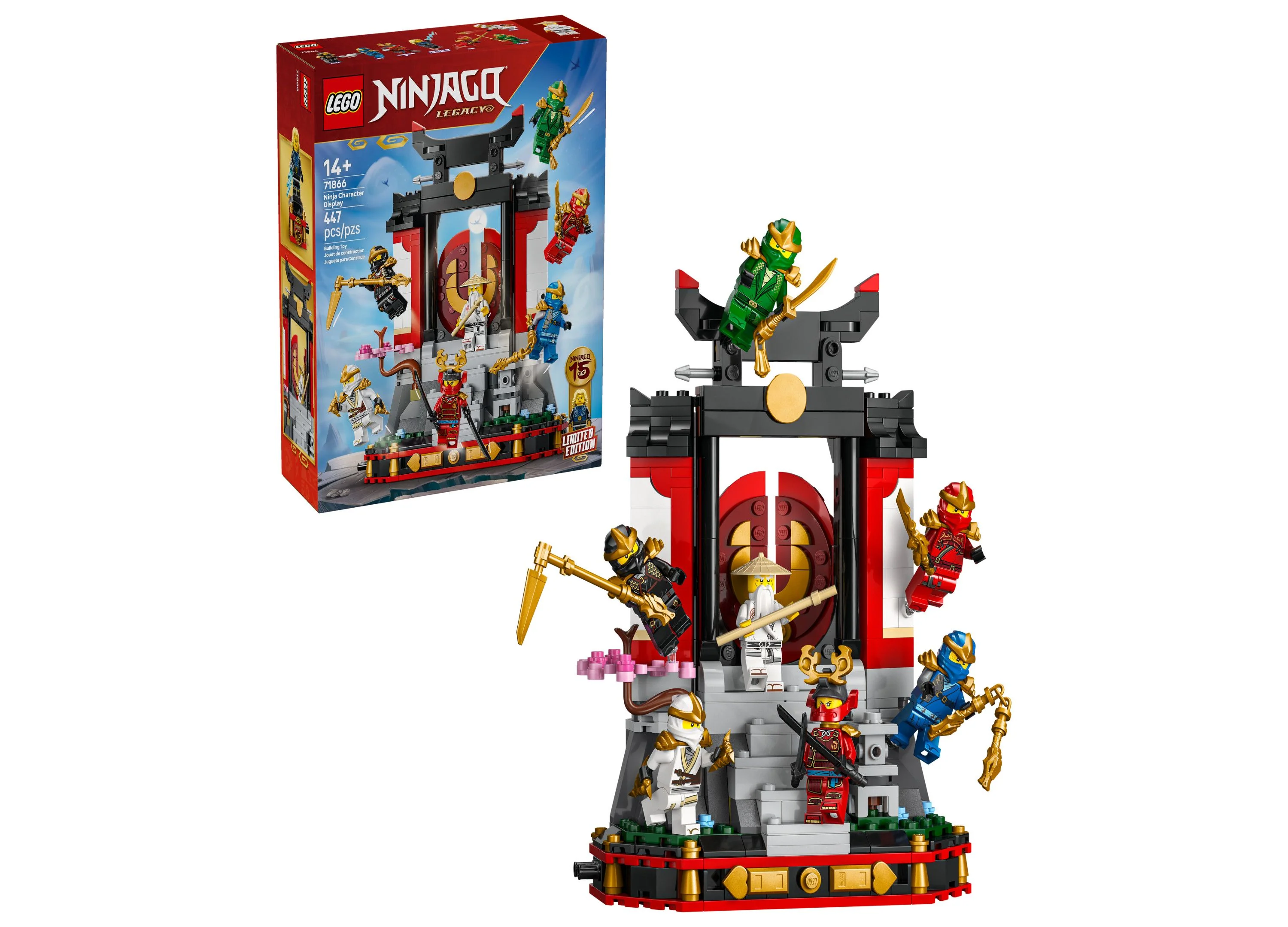 LEGO NINJAGO Ninja Character Display 15th Anniversary Building Set - 447 Pieces