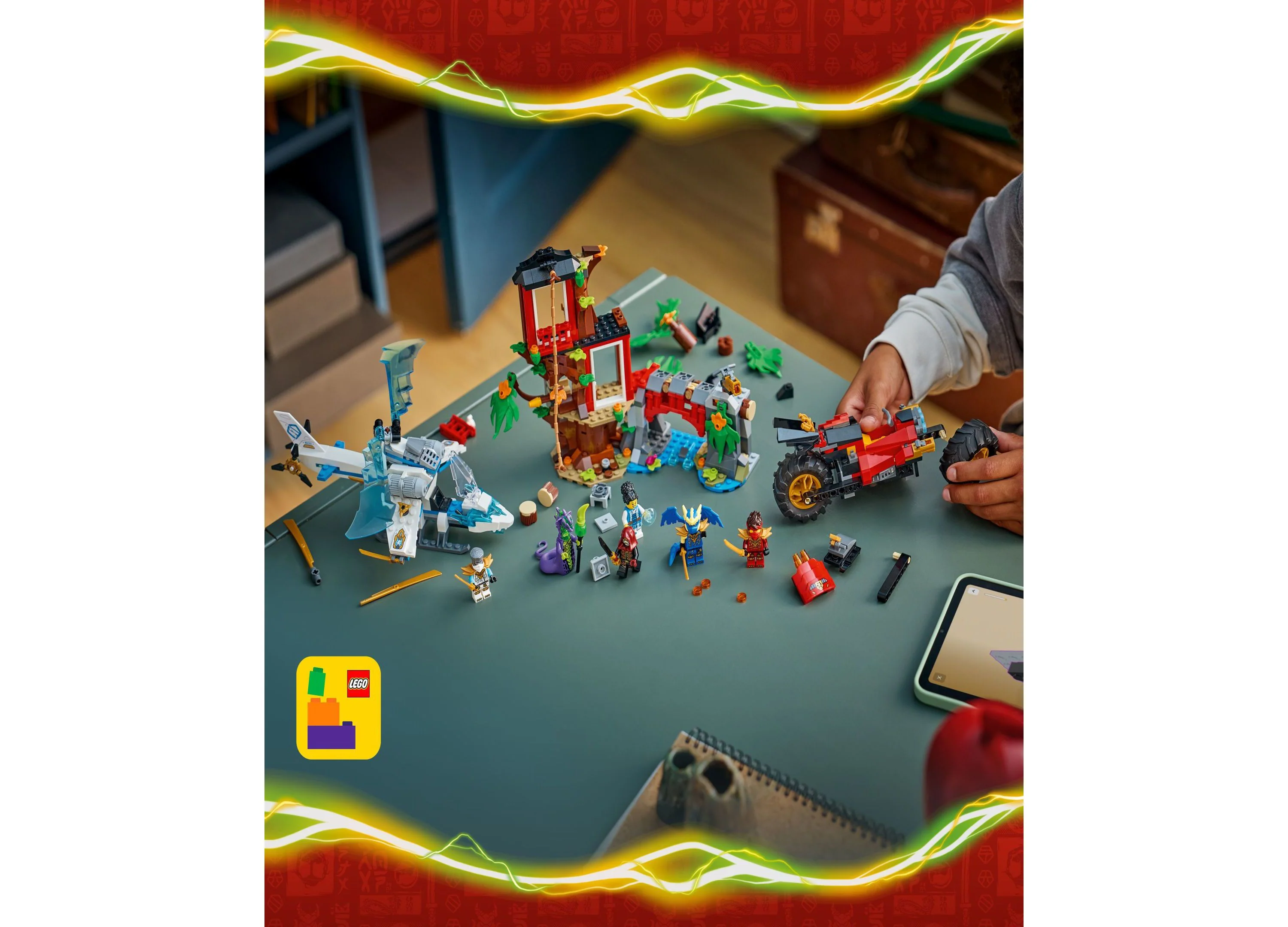 LEGO NINJAGO Ninja Vehicle Tree House Battle Set, 642 Pieces - Image 3